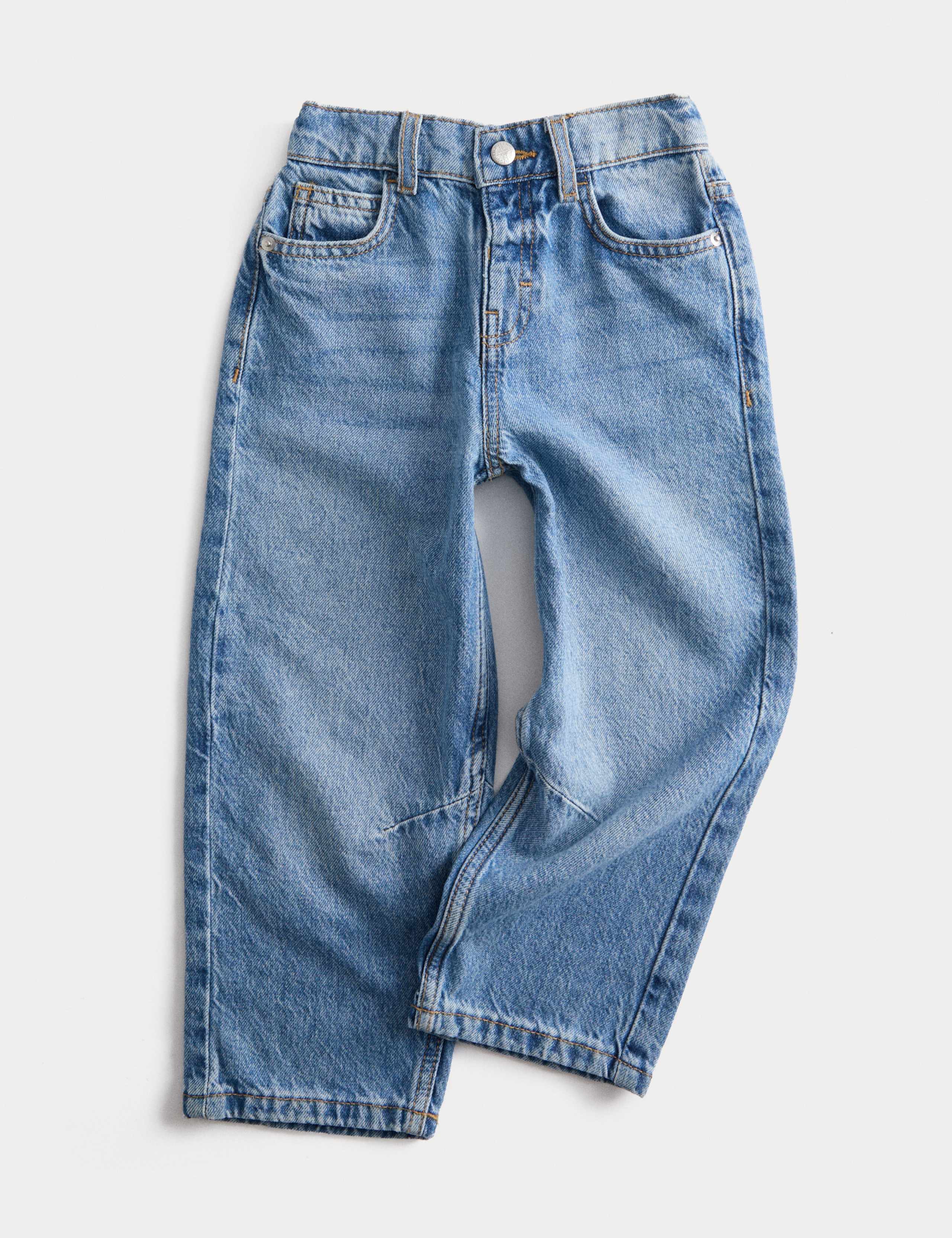 Denim Barrel Leg Jeans (2-10 Yrs) 1 of 3
