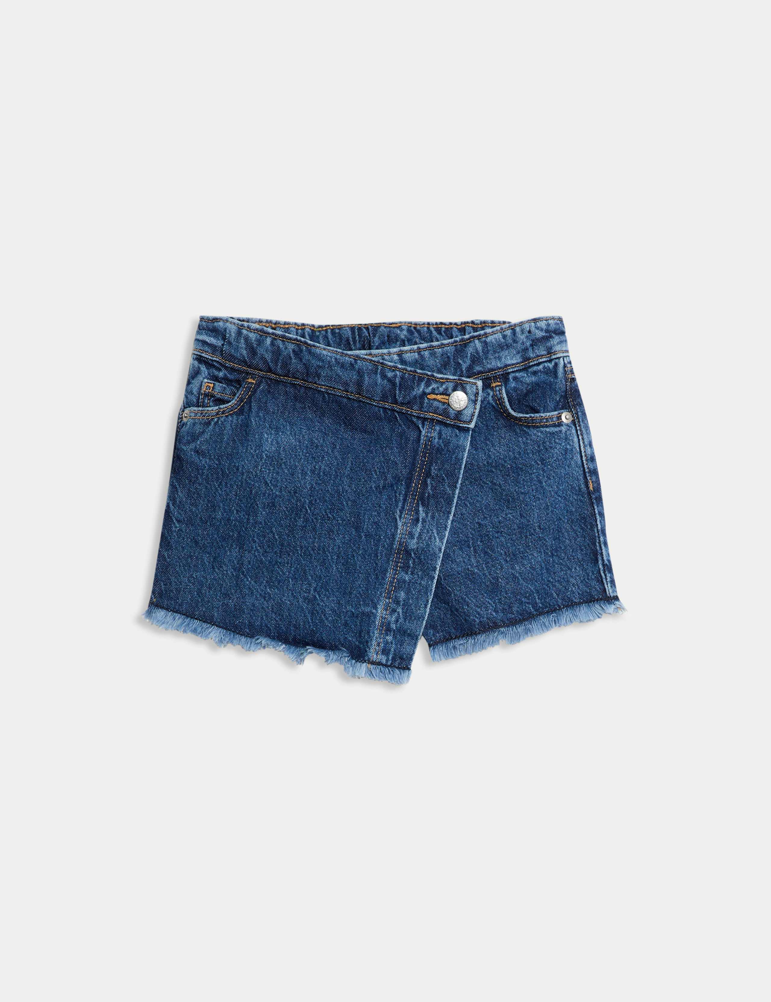 Pure Cotton Denim Skort (2-16 Yrs) 2 of 6
