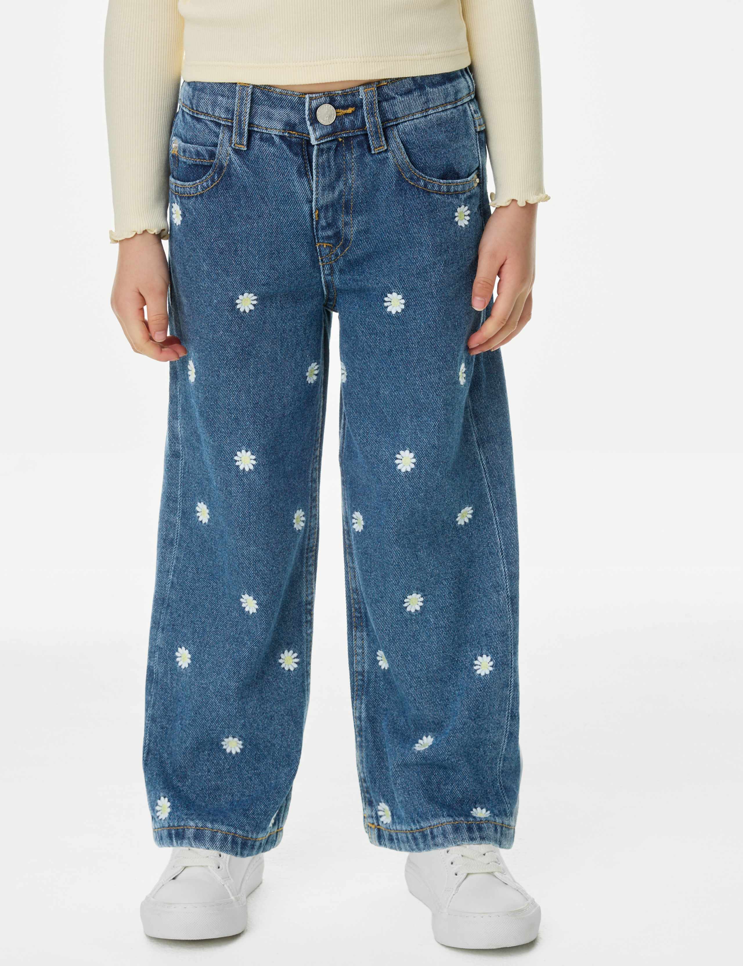 Daisy Embroidery Denim Jeans (2-8 Yrs) 5 of 6