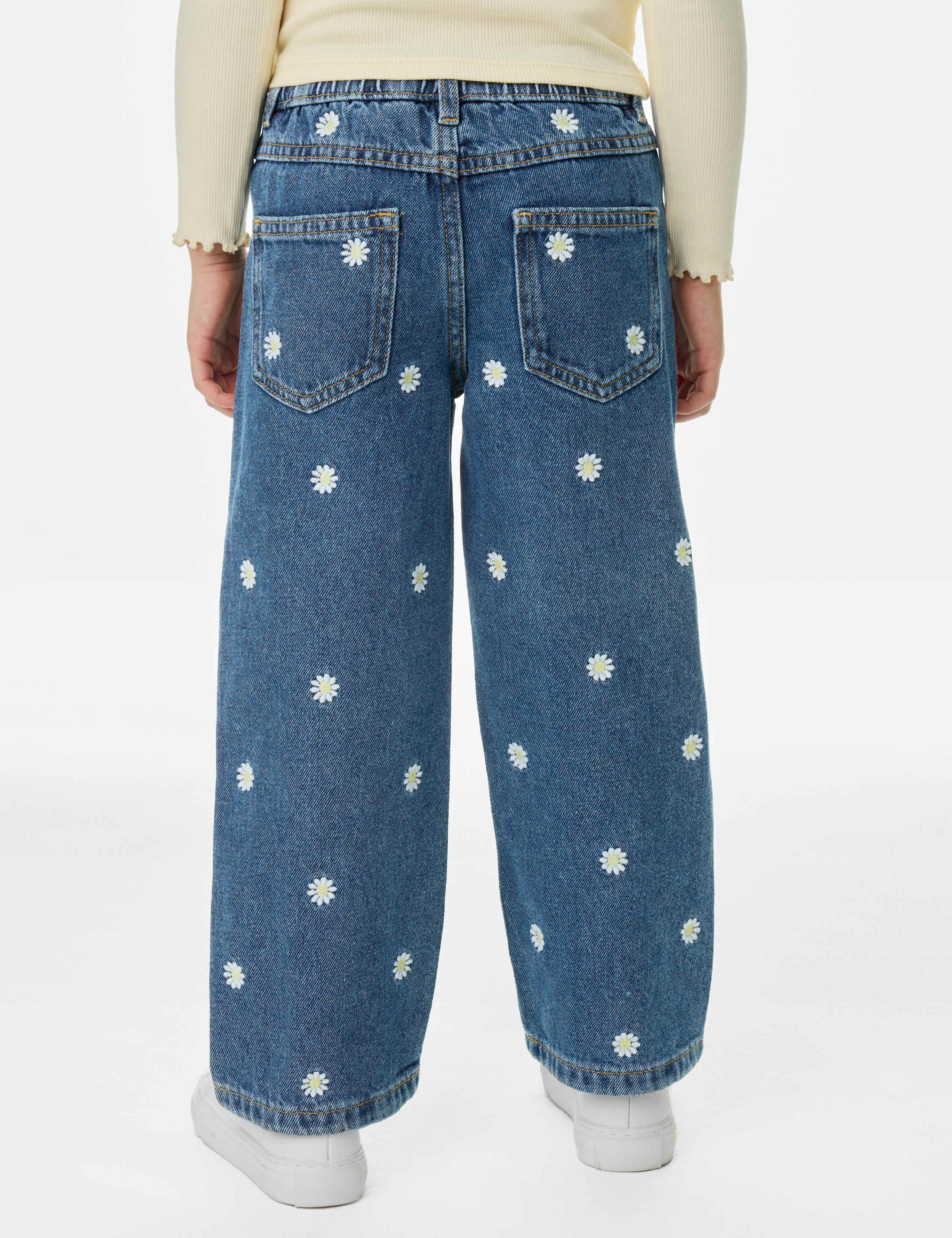Daisy Embroidery Denim Jeans (2-8 Yrs) 6 of 6