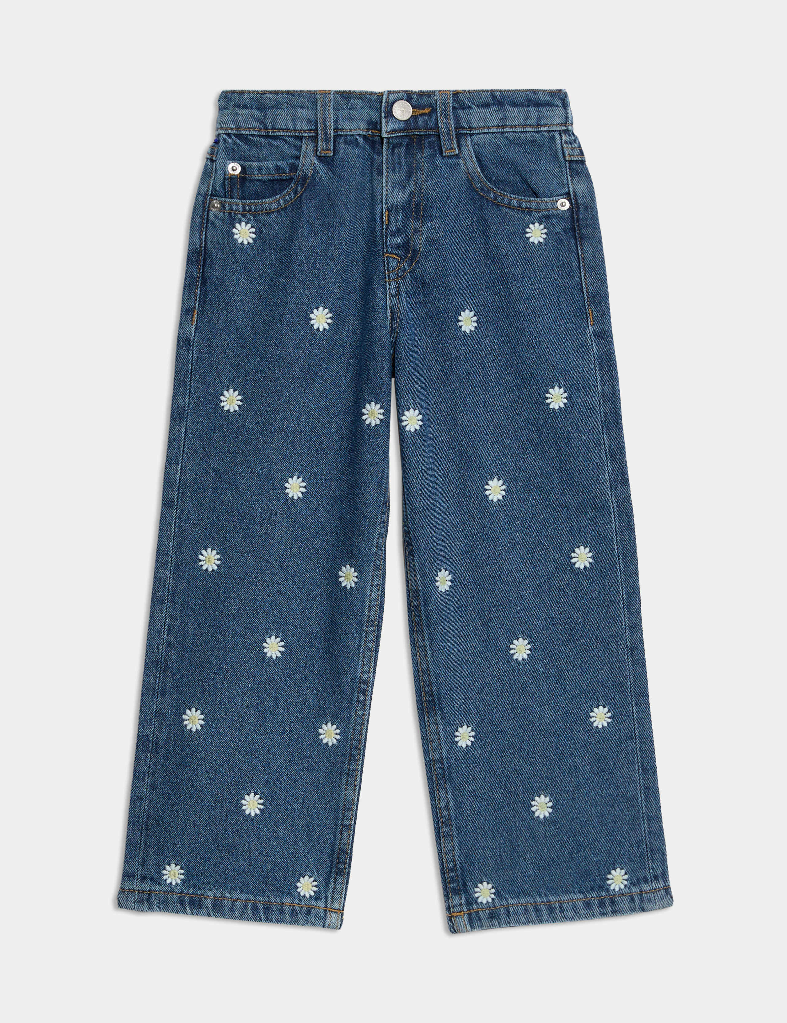Daisy Embroidery Denim Jeans (2-8 Yrs) 2 of 6