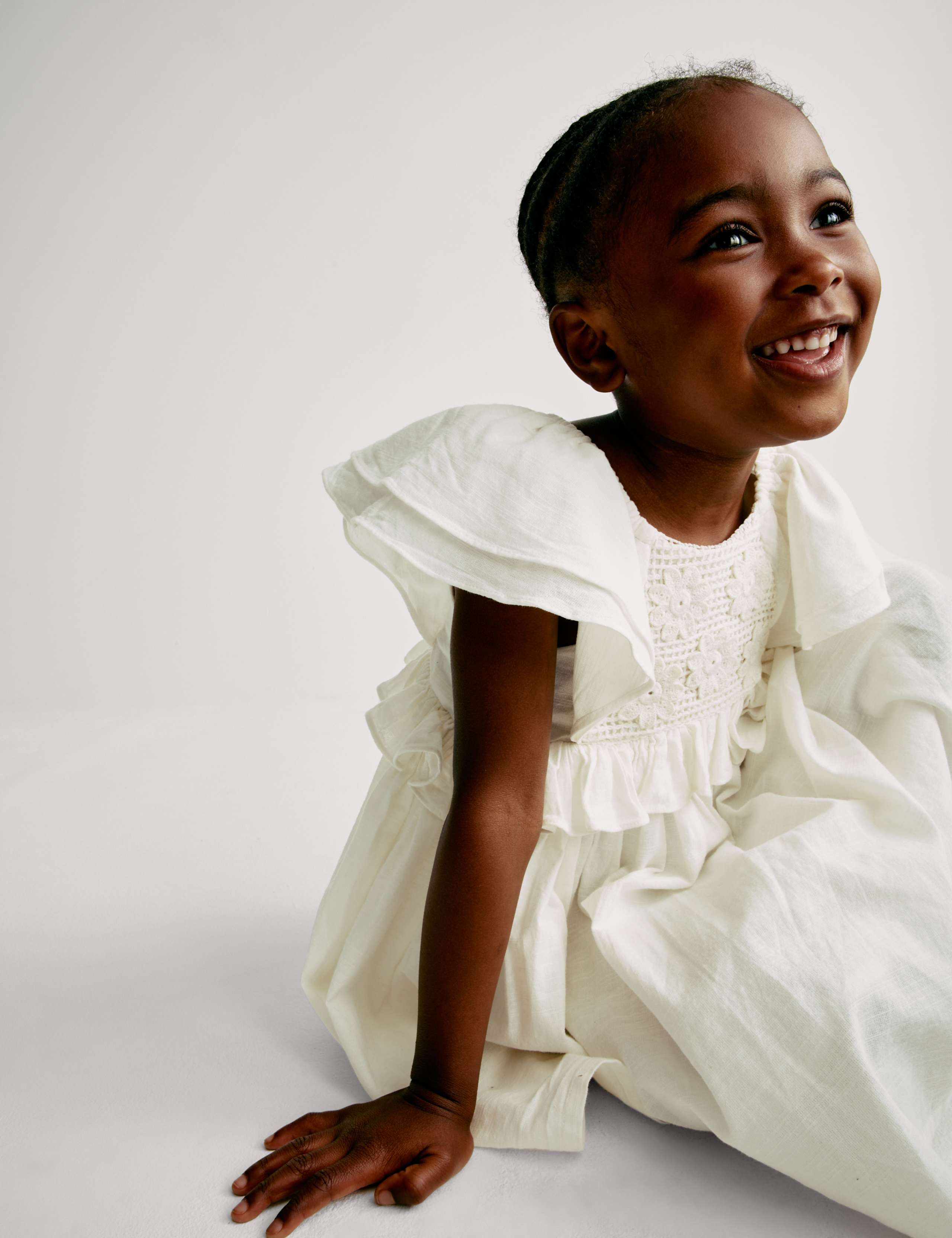 Pure Cotton Panel Dress (2-16 Yrs) 1 of 6