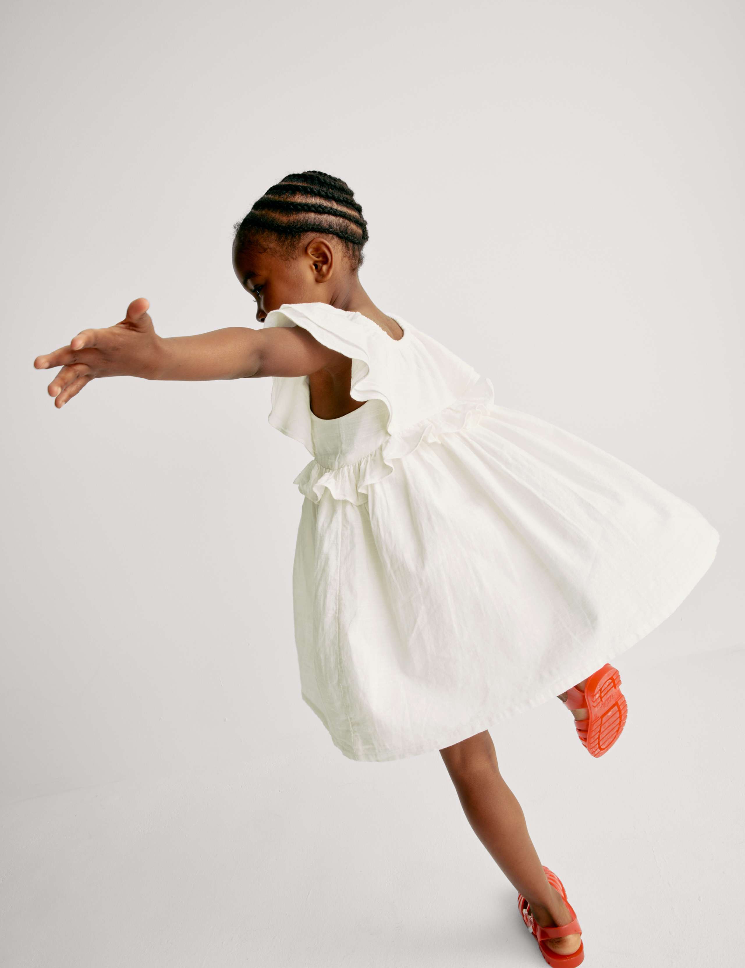 Pure Cotton Crochet Panel Dress (2-16 Yrs) 3 of 6