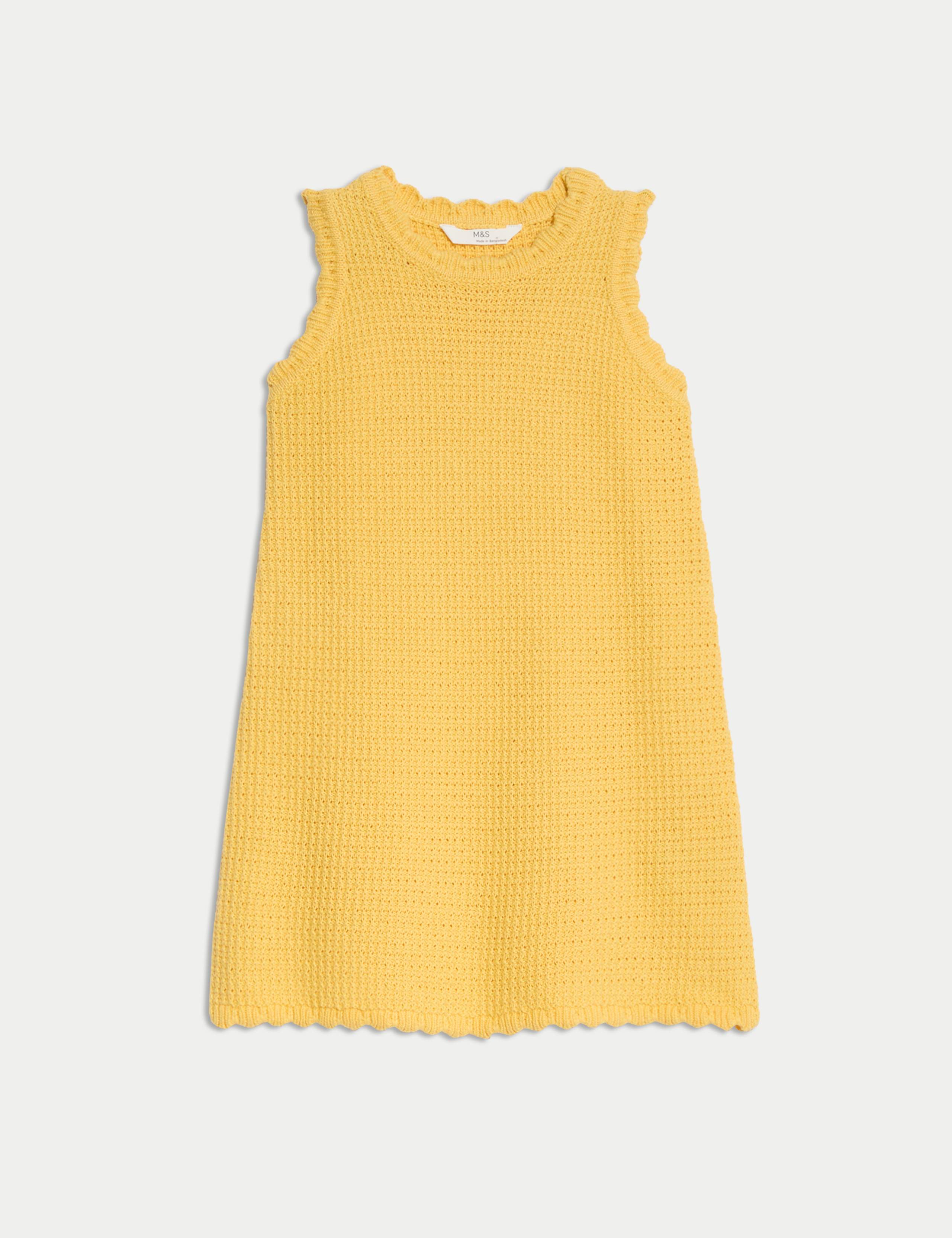 Pure Cotton Crochet Style Dress (2-16 Yrs) 2 of 6