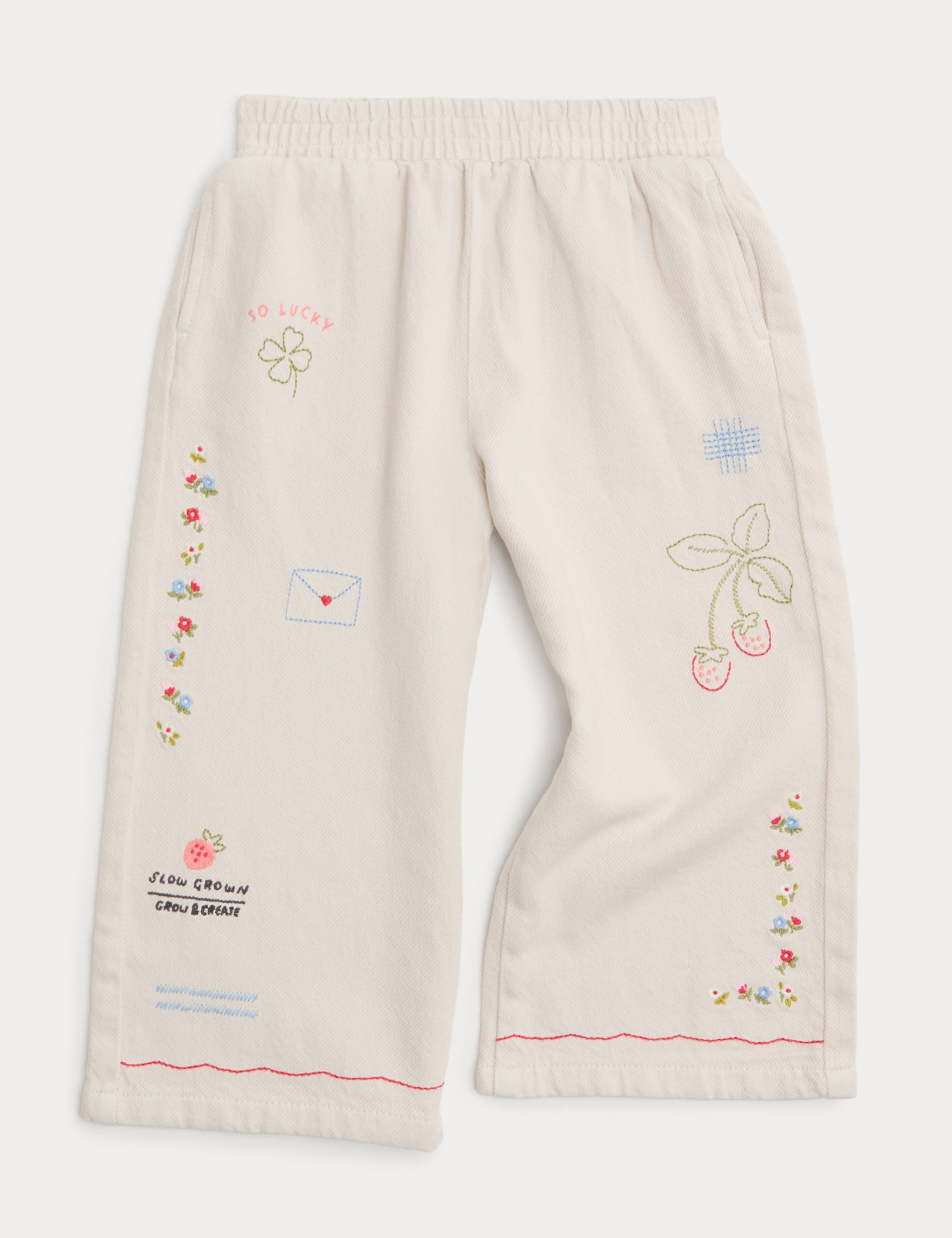 Denim Embroidered Jeans (1-8 Years) 2 of 7