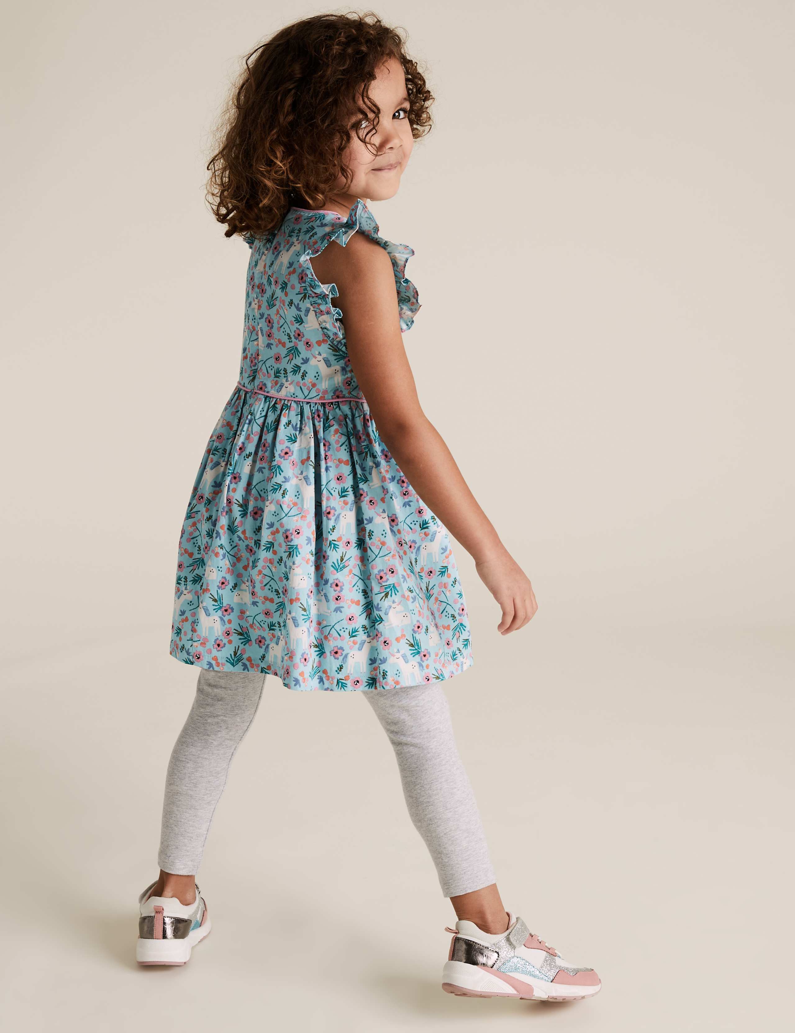 Pure Cotton Unicorn Print Dress 4 of 4