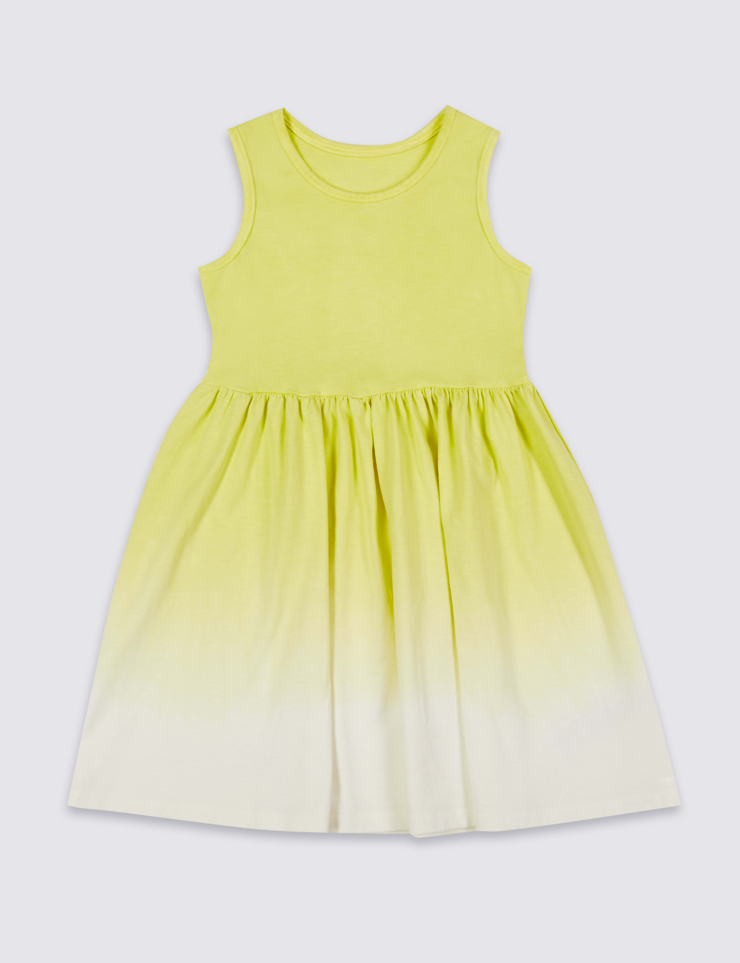 Dip Dye Pure Cotton Dress (3 Months - 5 Years) 2 of 5