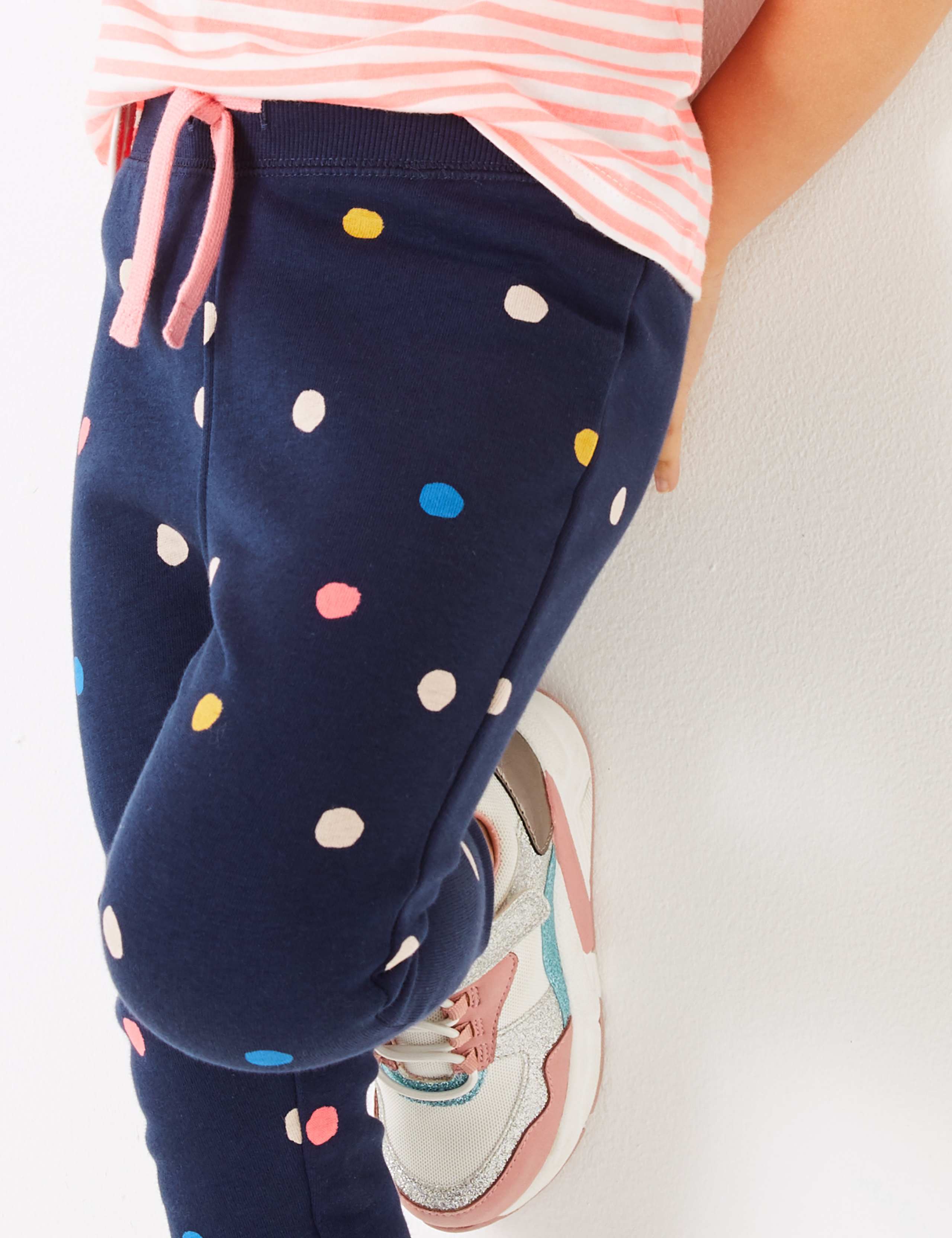 Cotton Rich Multicolour Spotted Joggers (2-7 Years) 3 of 5