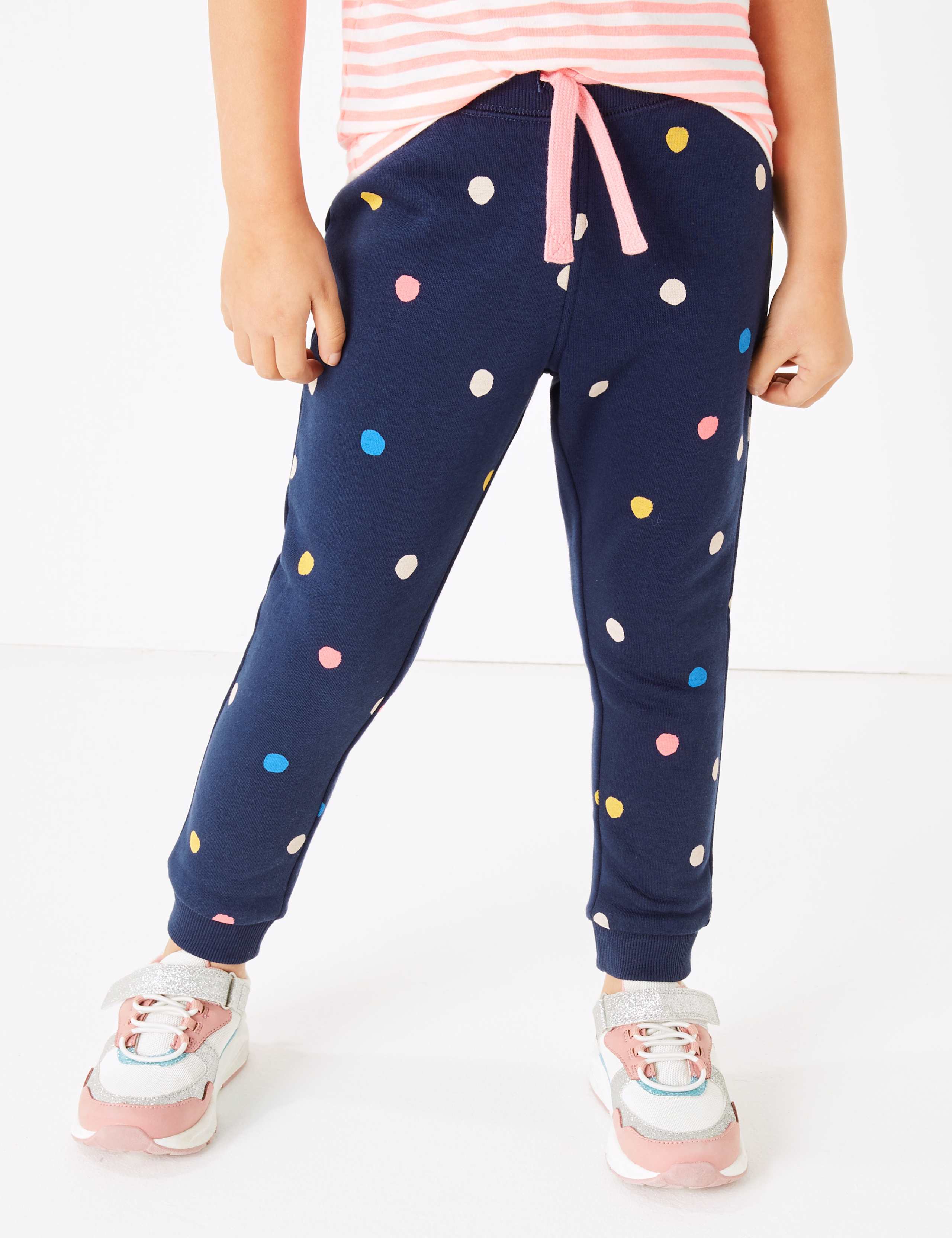 Cotton Rich Multicolour Spotted Joggers (2-7 Years) 4 of 5