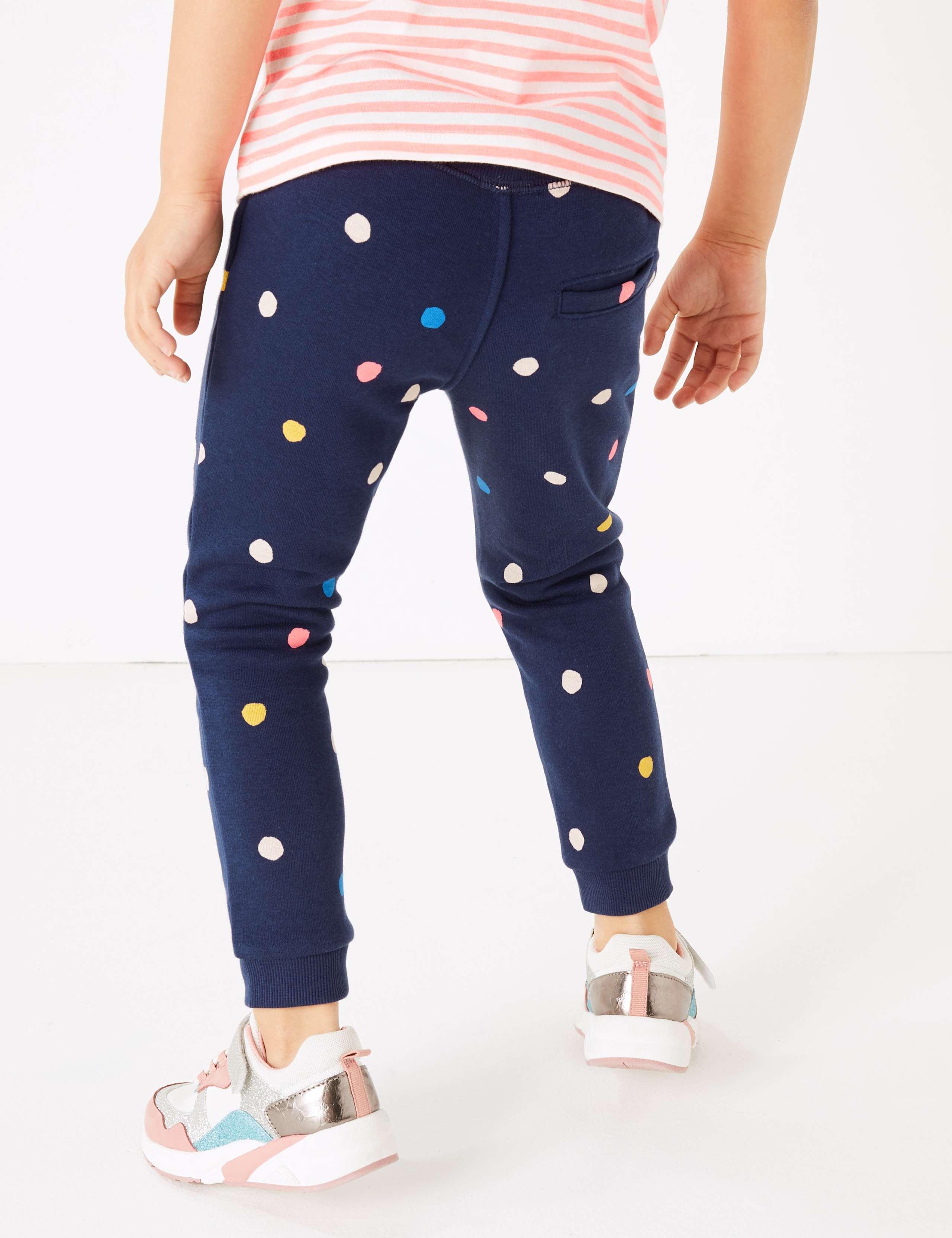 Cotton Rich Multicolour Spotted Joggers (2-7 Years) 5 of 5