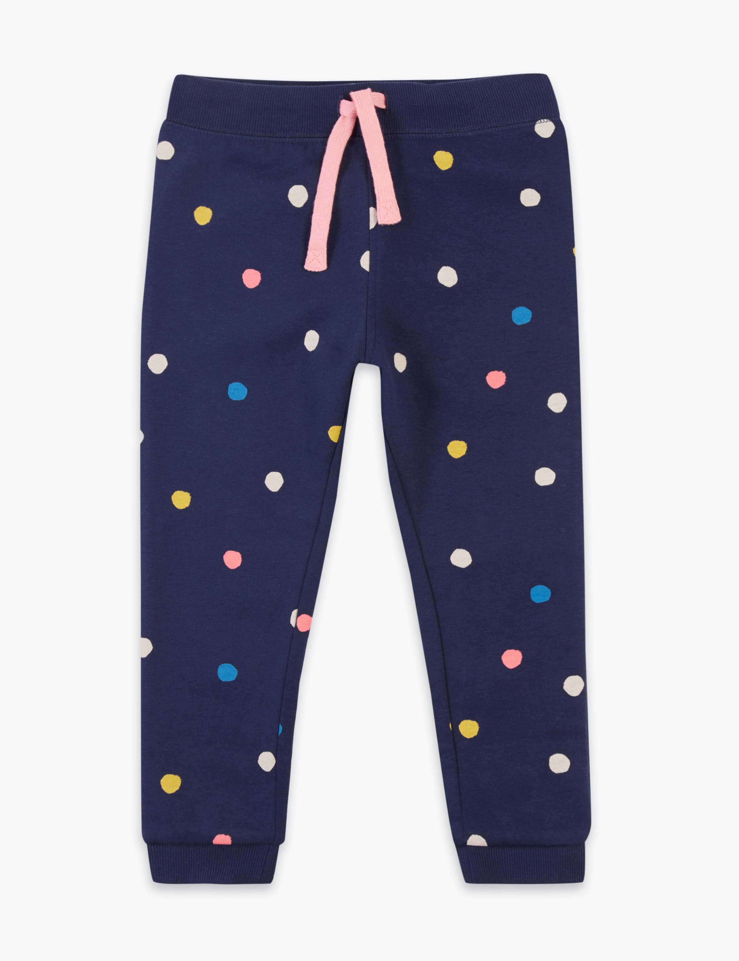 Cotton Rich Multicolour Spotted Joggers (2-7 Years) 2 of 5