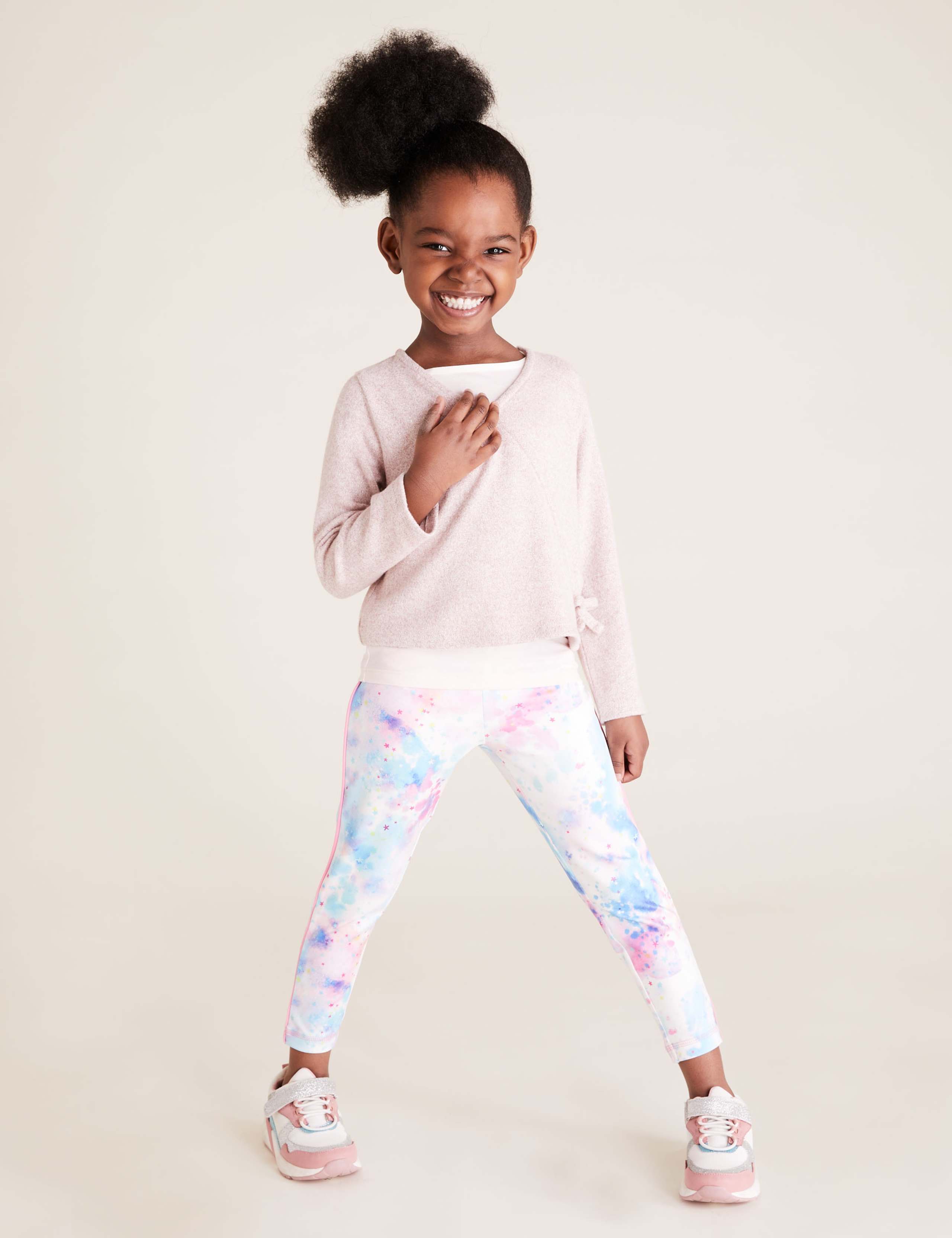 Tie Dye Print Leggings (2-7 Yrs) 1 of 6