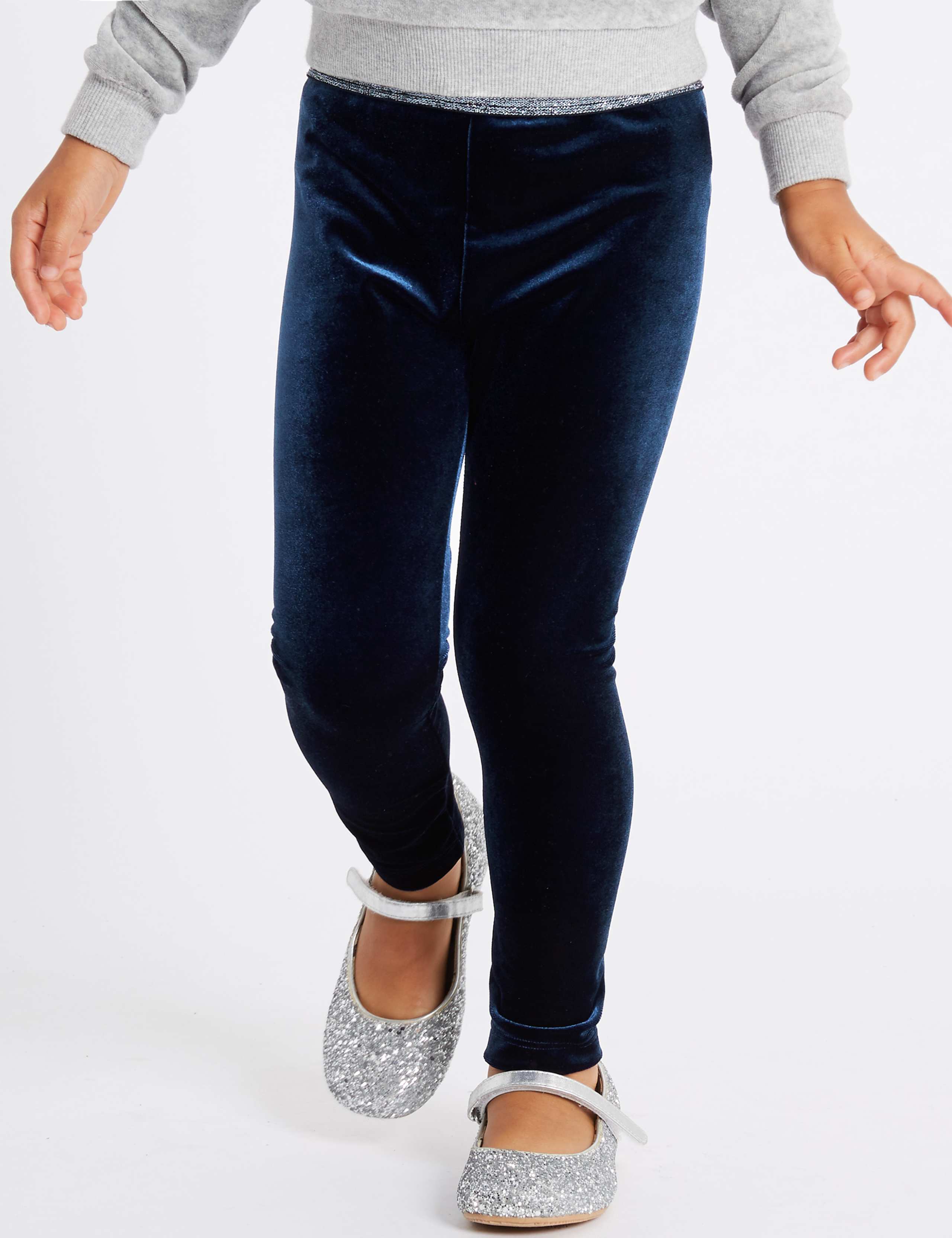 Elastic Waist Velvet Leggings (3 Months - 6 Years) 3 of 4