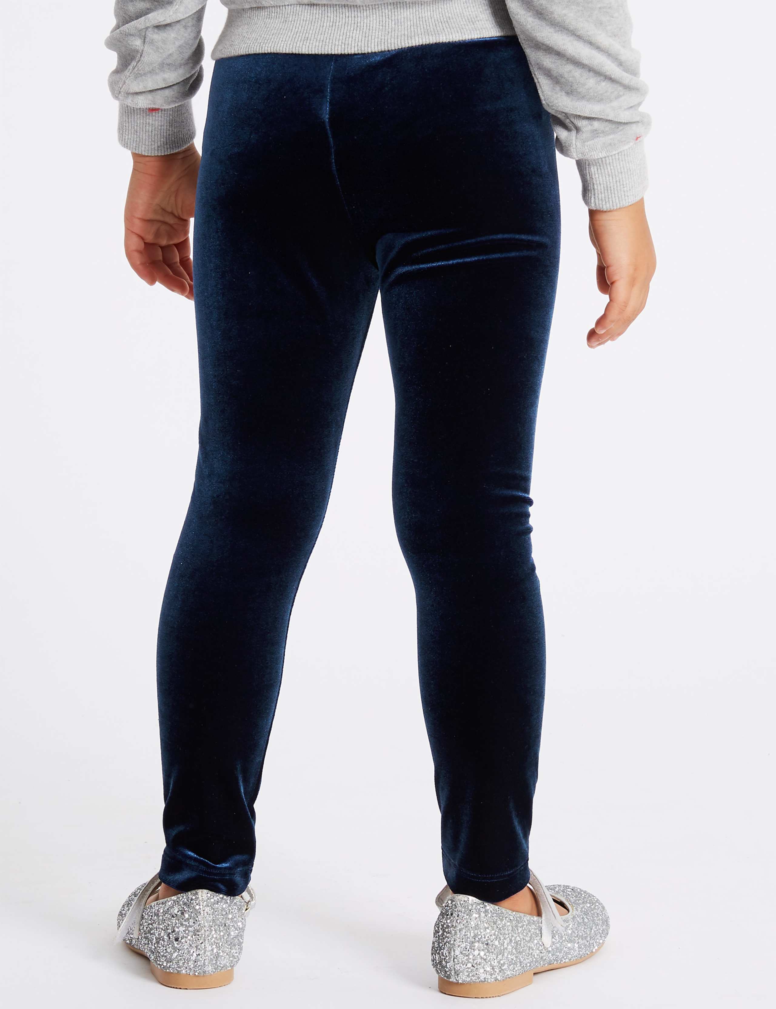 Elastic Waist Velvet Leggings (3 Months - 6 Years) 4 of 4