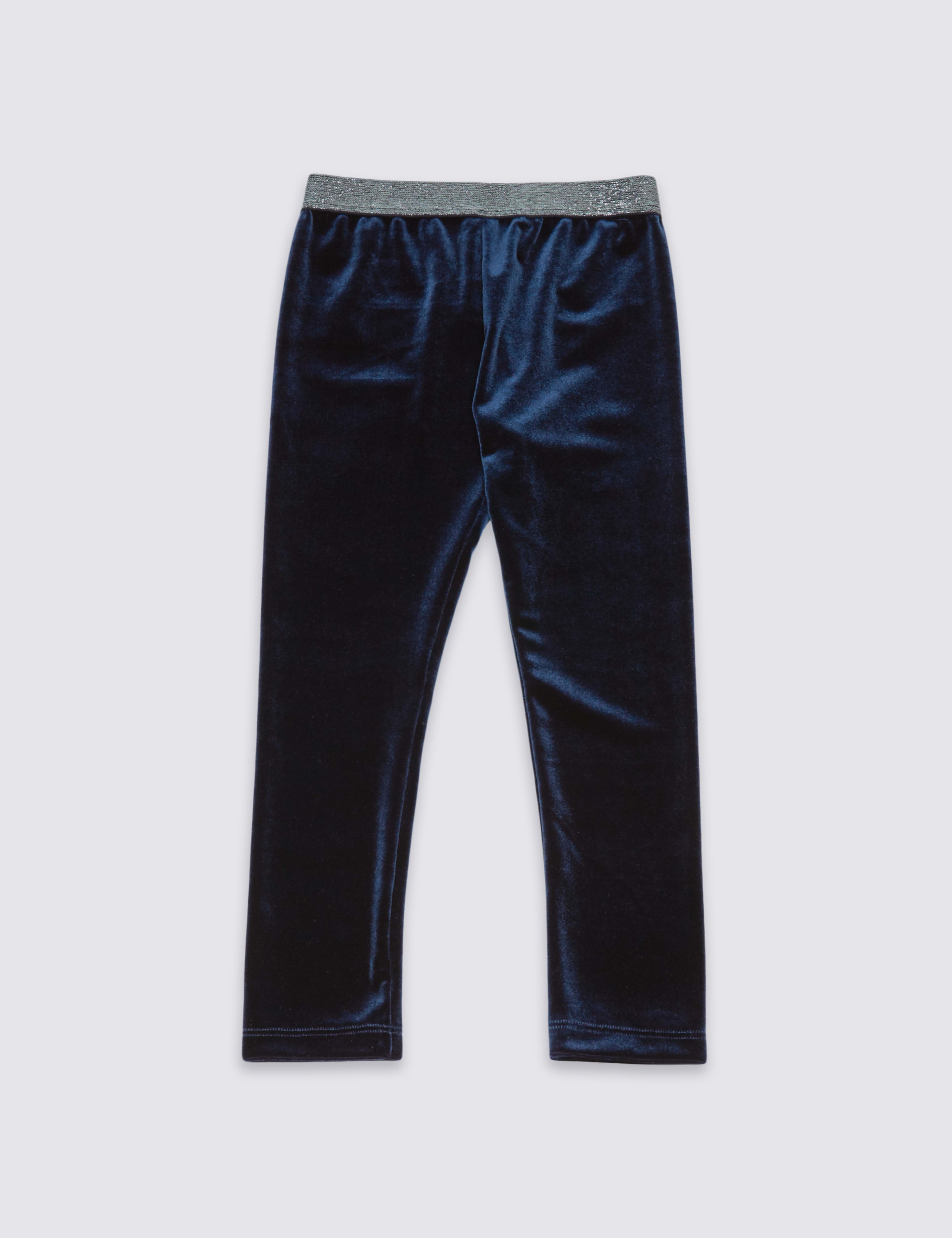 Elastic Waist Velvet Leggings (3 Months - 6 Years) 2 of 4