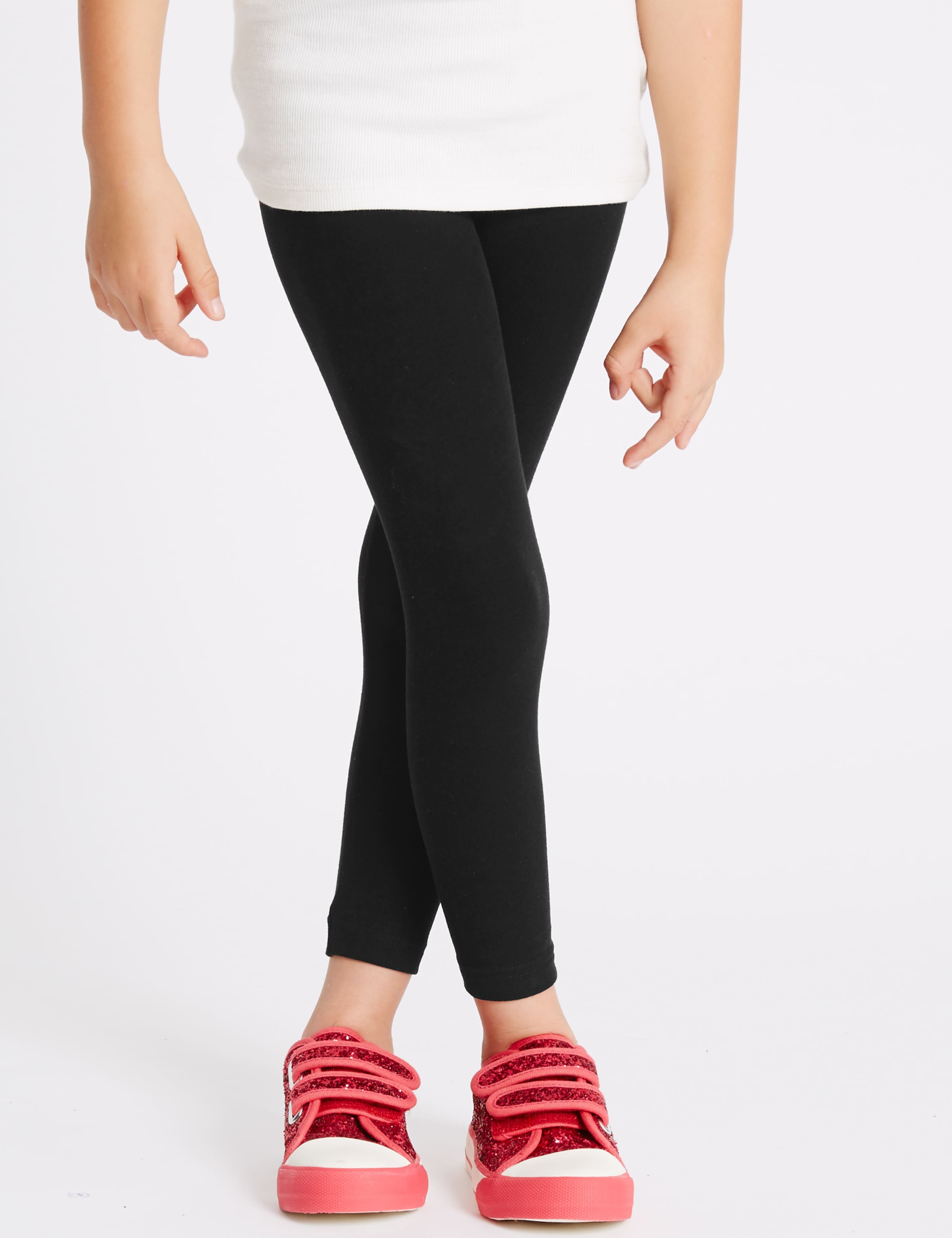 3 Pack Cotton Rich Leggings with Stretch (3 Months - 5 Years) 6 of 9