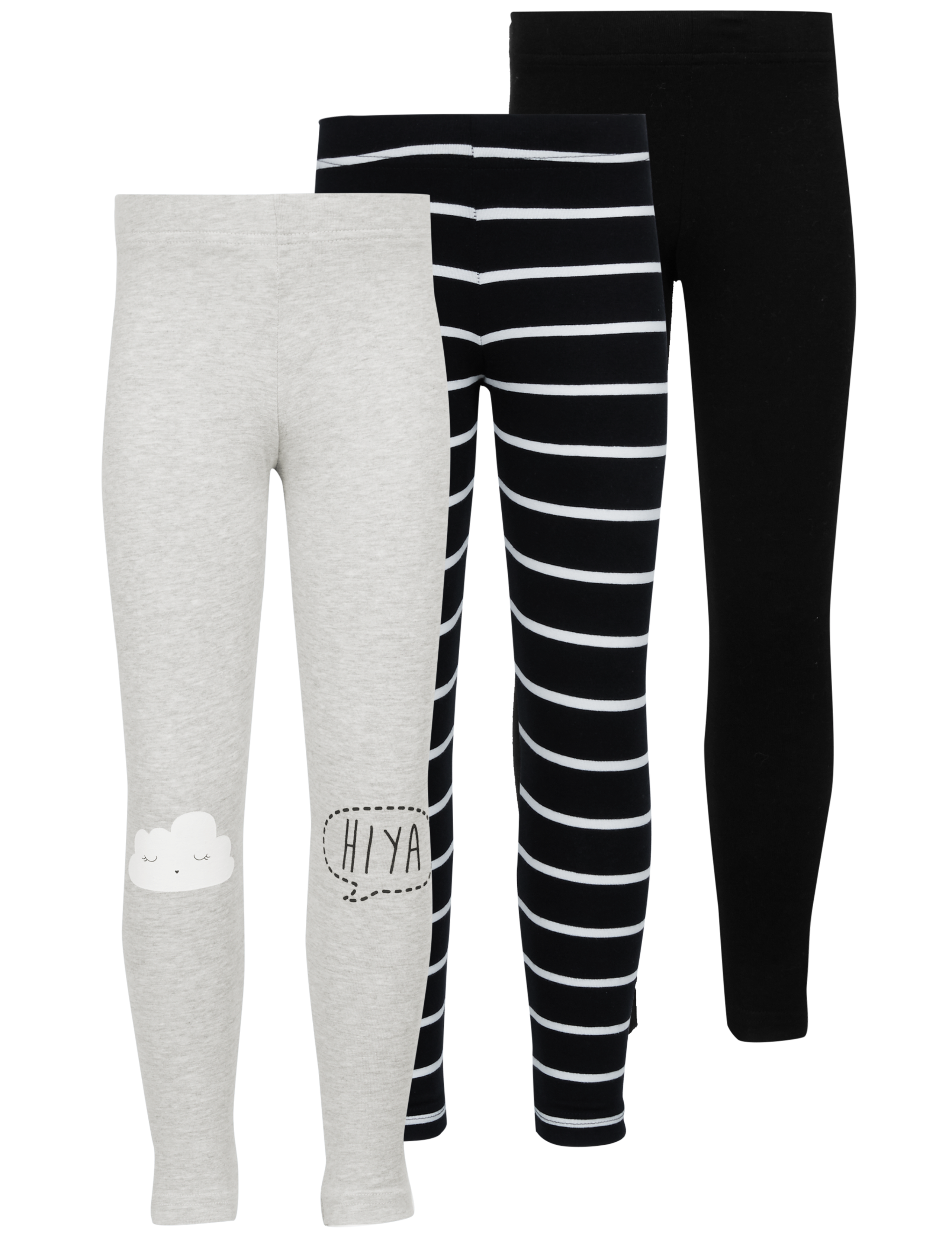 3 Pack Cotton Rich Leggings with Stretch (3 Months - 5 Years) 8 of 9