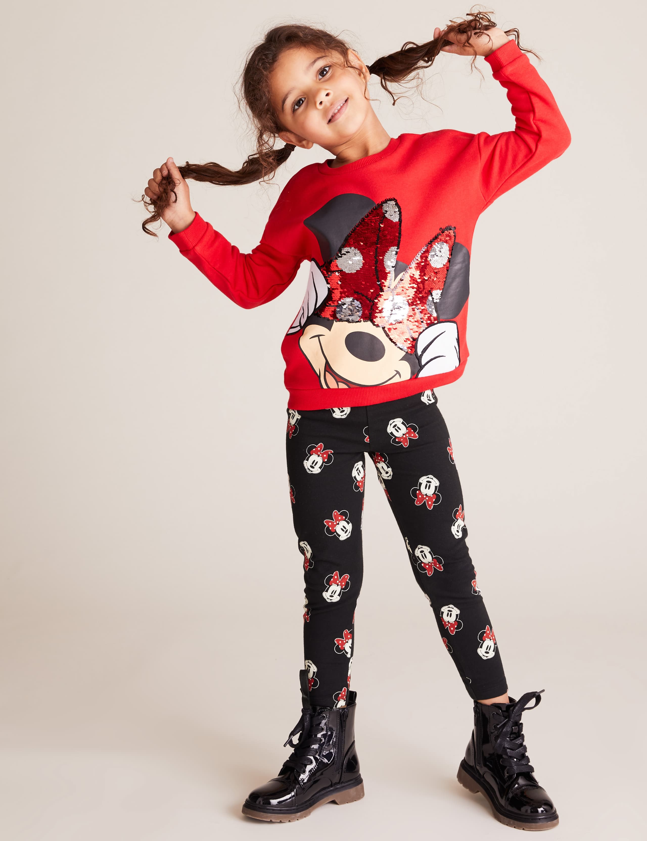 Cotton Disney Minnie Mouse™ Leggings (2-7 Yrs) 1 of 6