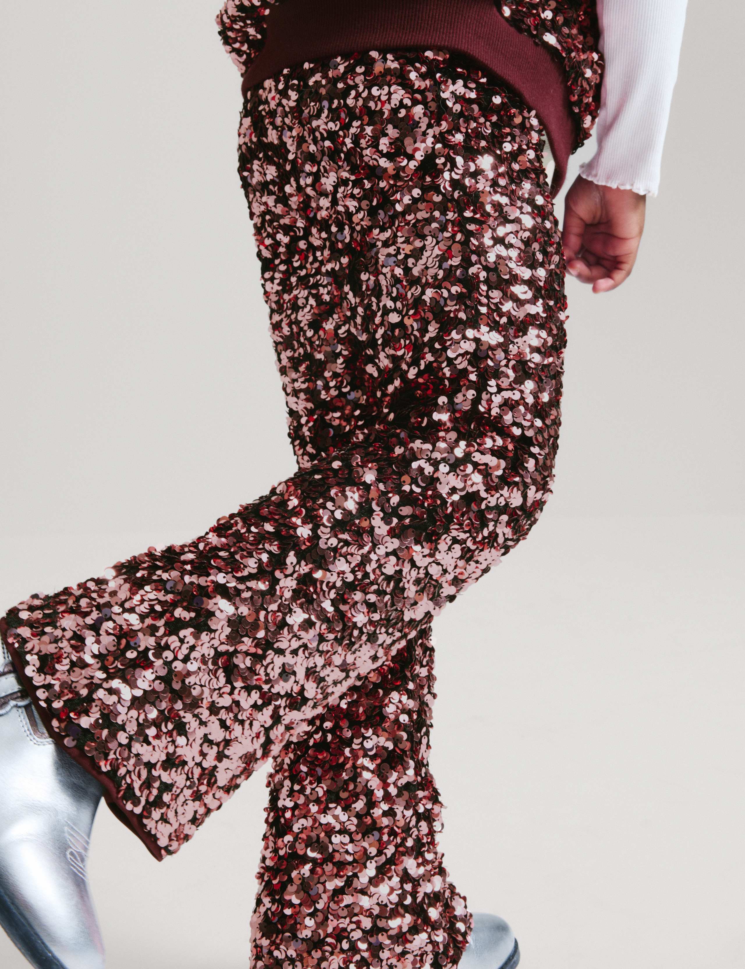 Sequin Kickflare Trousers 6 of 8