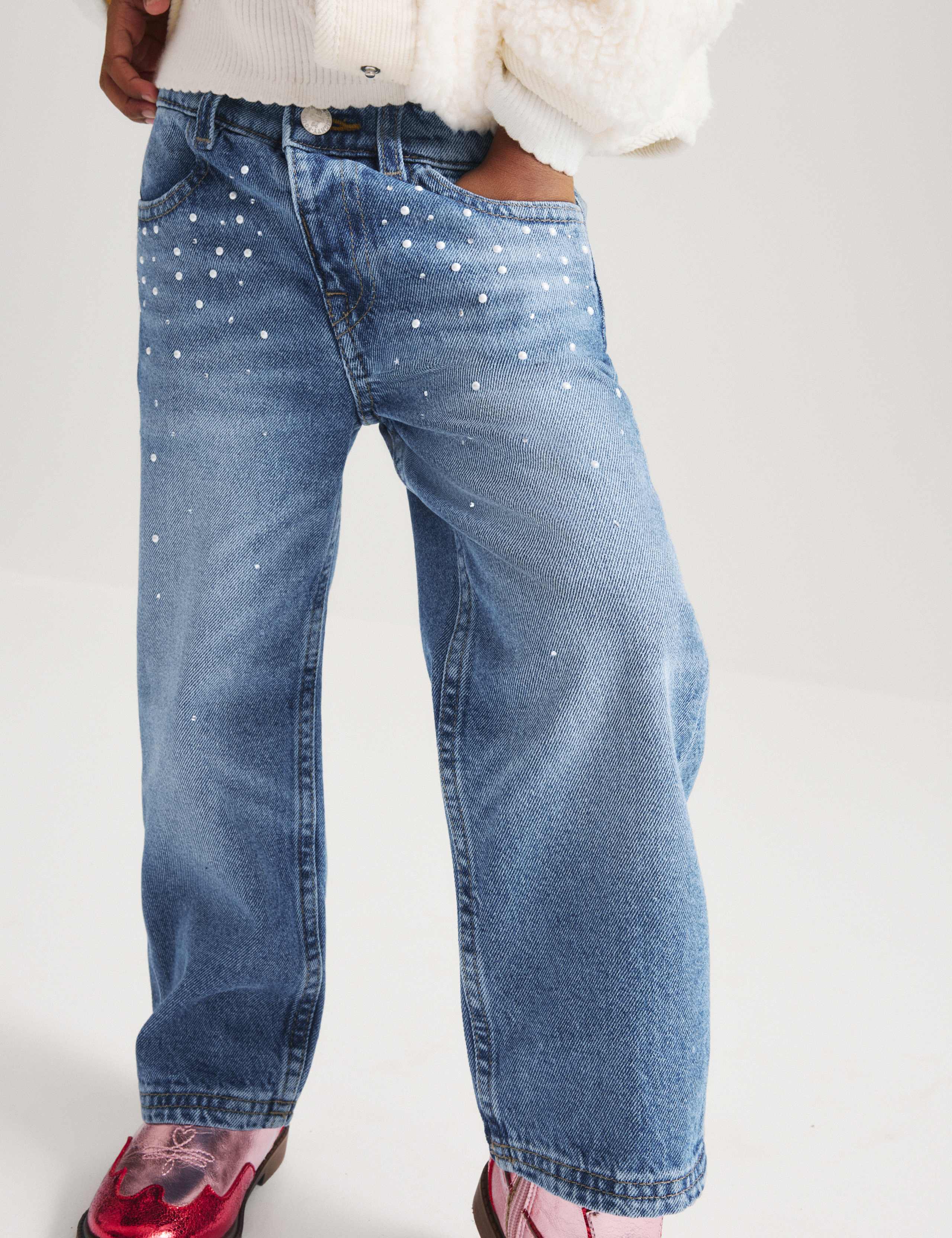Denim Elasticated Straight Leg Jeans 3 of 8