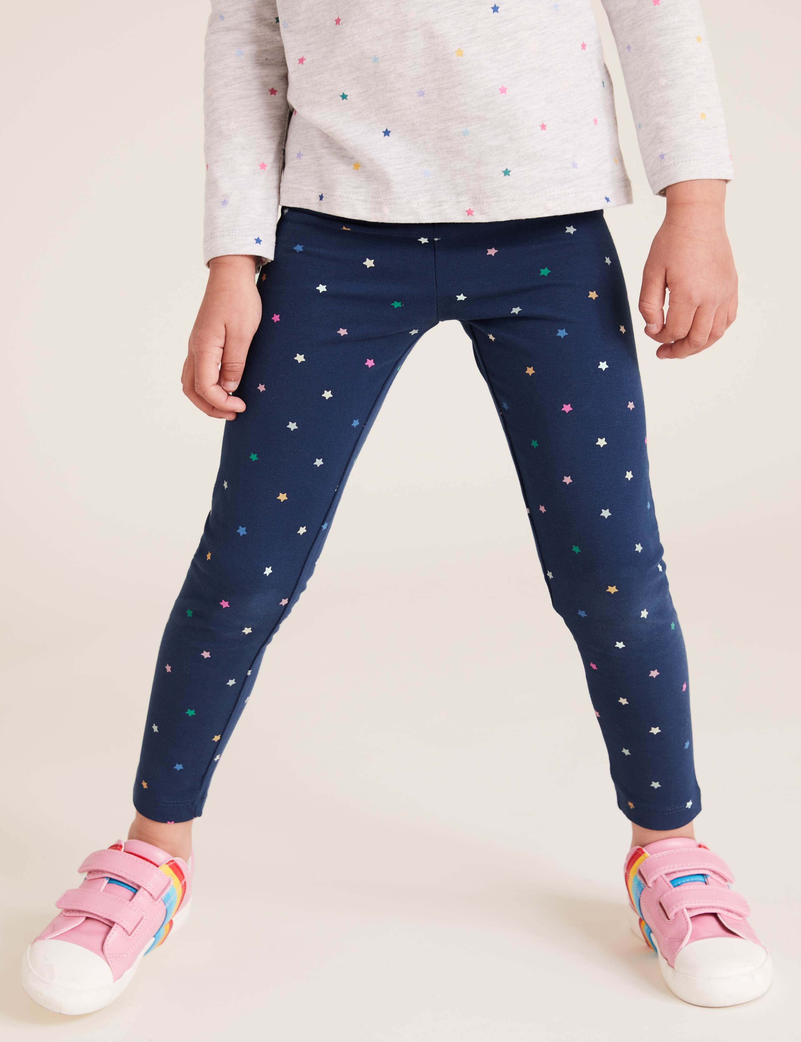 3pk Cotton Unicorn Leggings (2-7 Yrs) 5 of 6