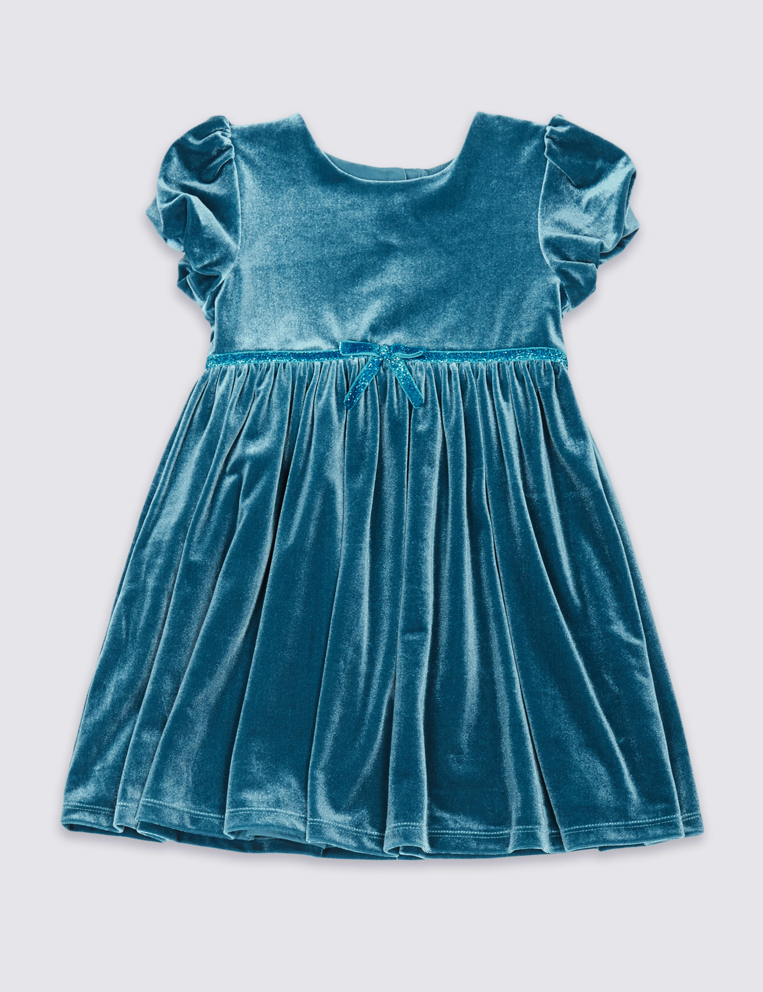Frill Velvet Dress (1-10 Years) 2 of 5