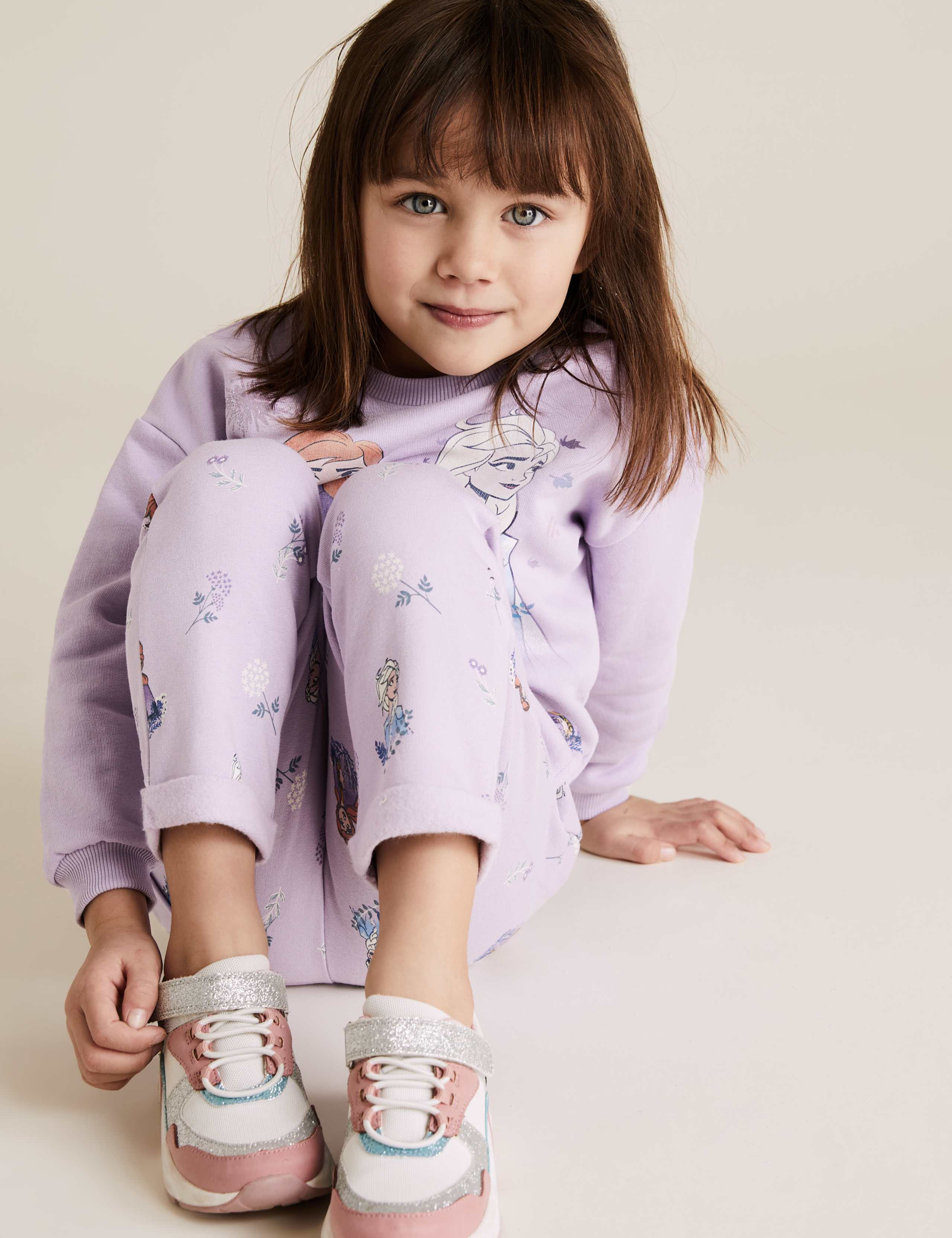 Cotton Disney Frozen™ Joggers (2-10 Yrs) 3 of 6