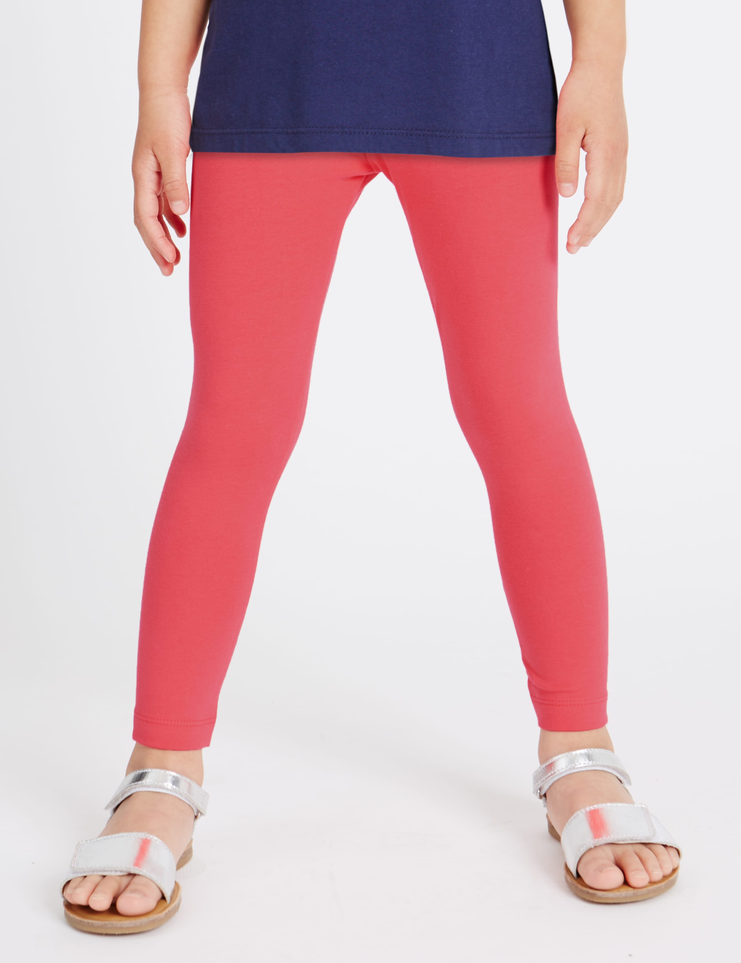 3 Pack Cotton Rich Leggings with Stretch (3 Months - 5 Years) 4 of 8