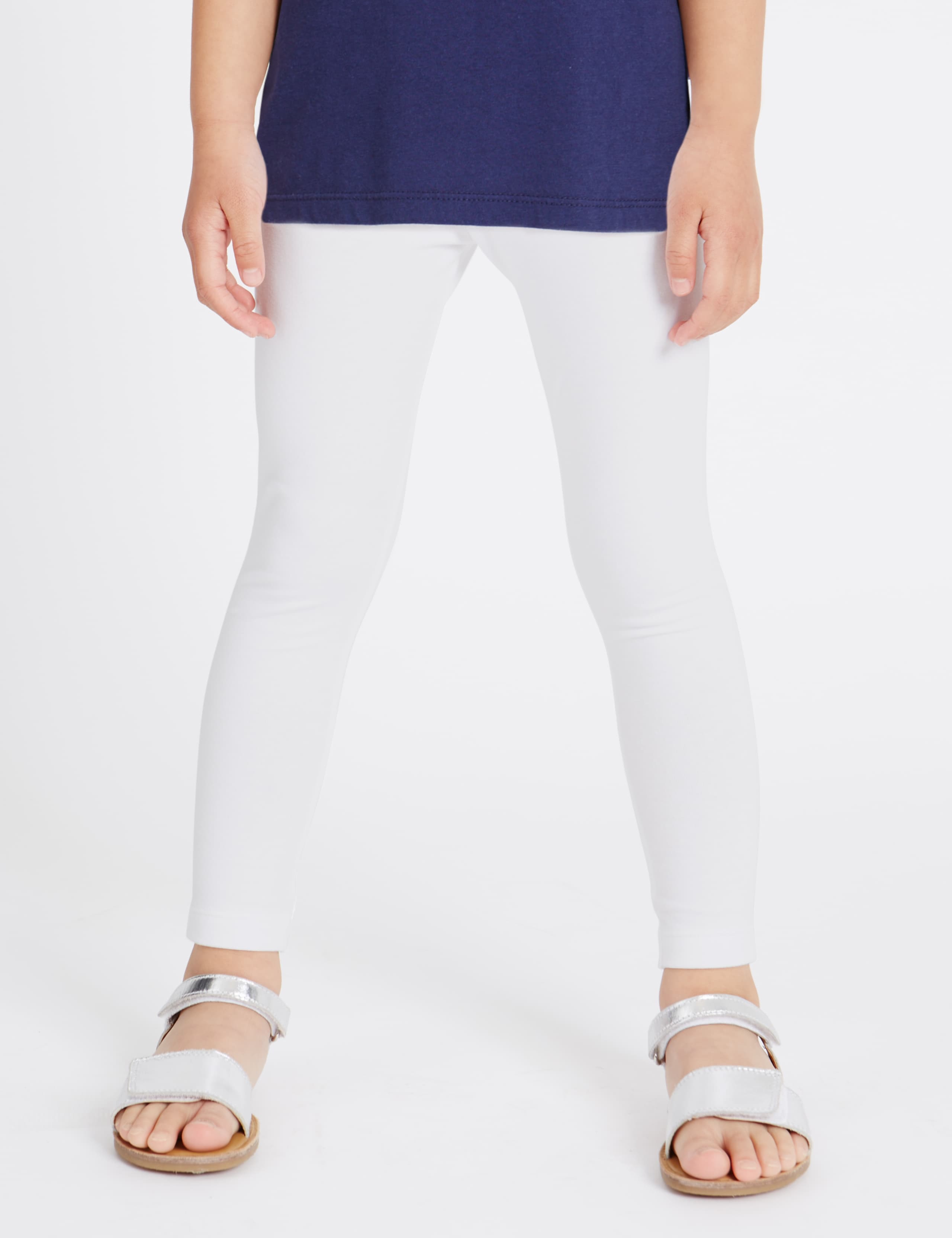 3 Pack Cotton Rich Leggings with Stretch (3 Months - 5 Years) 5 of 8