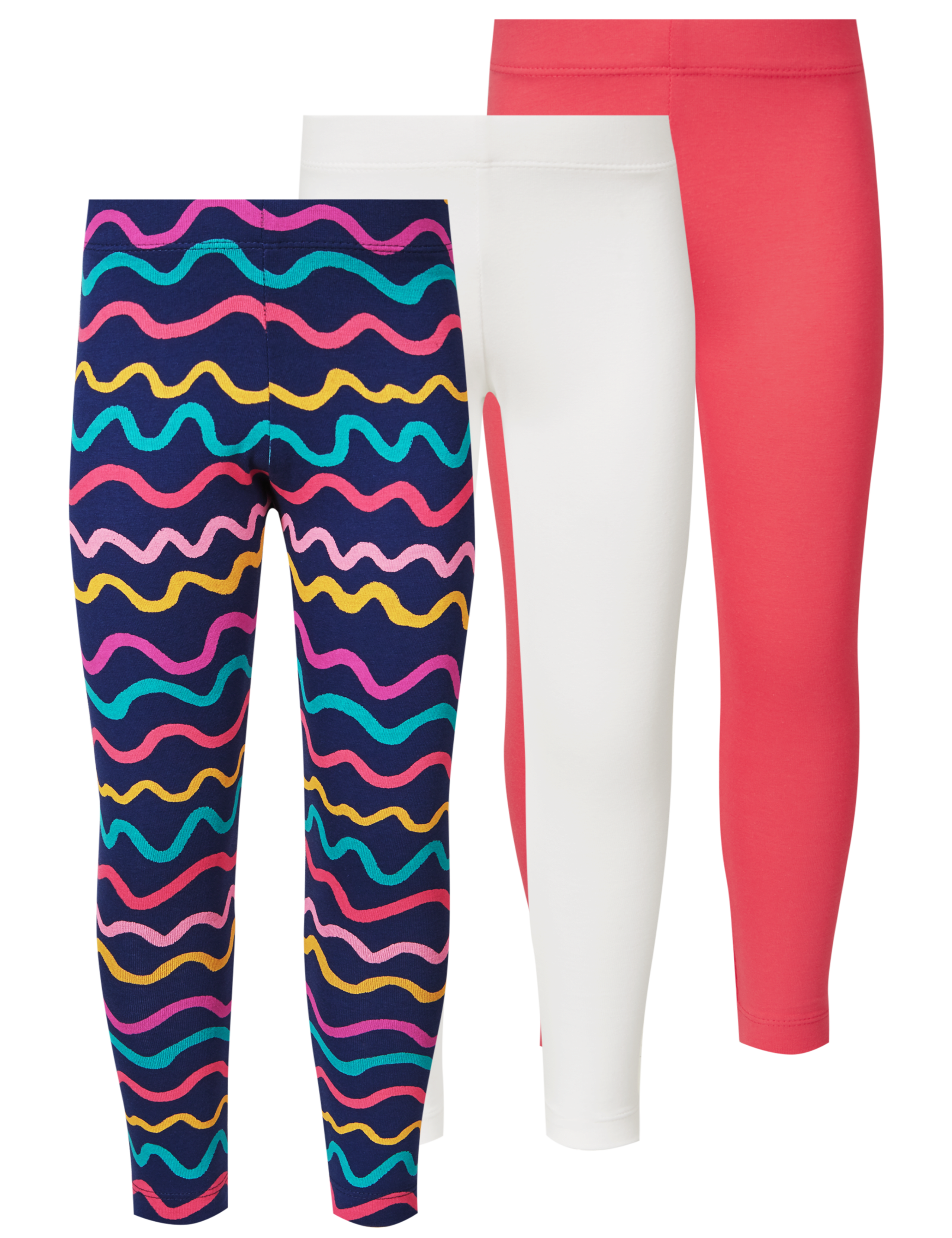 3 Pack Cotton Rich Leggings with Stretch (3 Months - 5 Years) 7 of 8