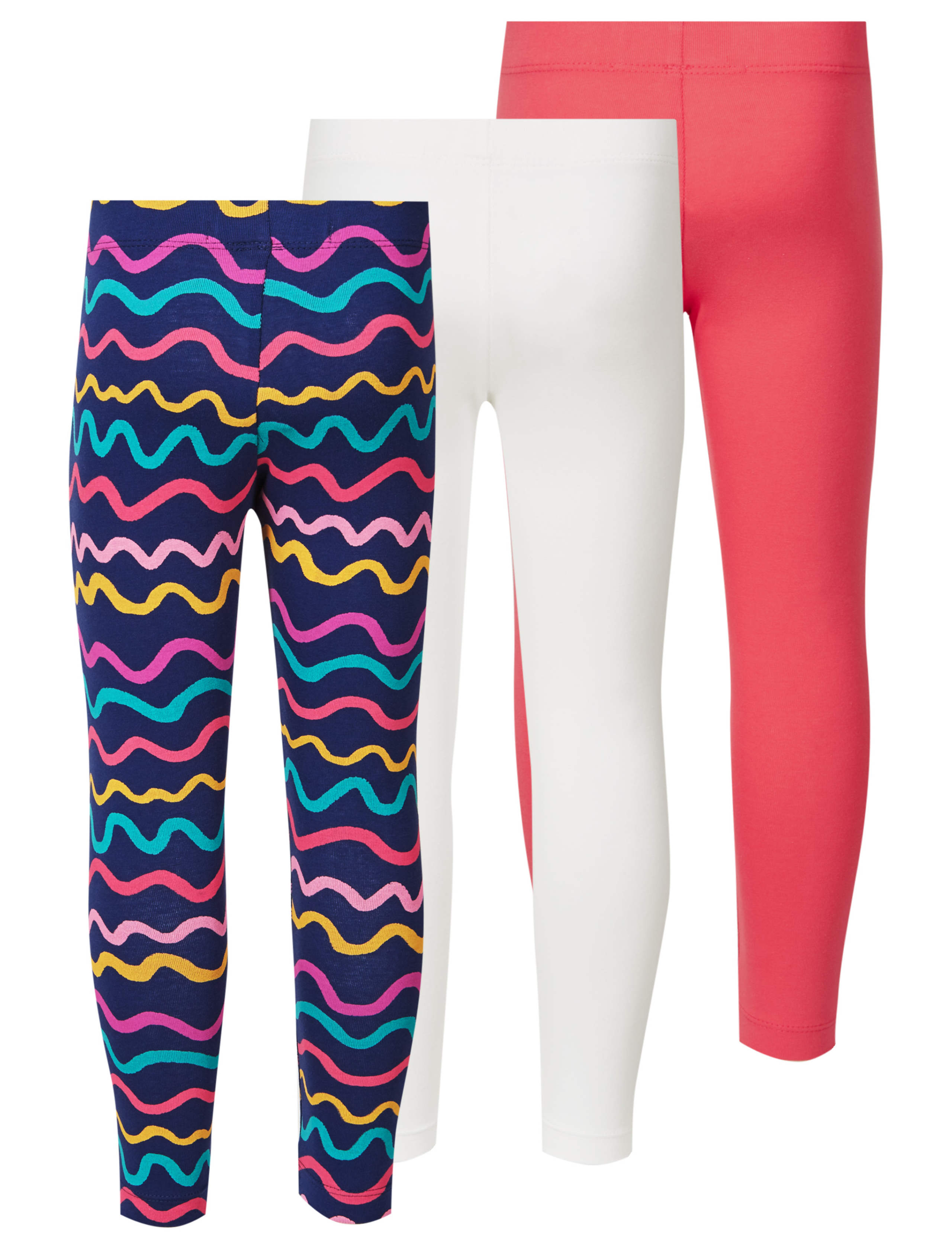 3 Pack Cotton Rich Leggings with Stretch (3 Months - 5 Years) 8 of 8