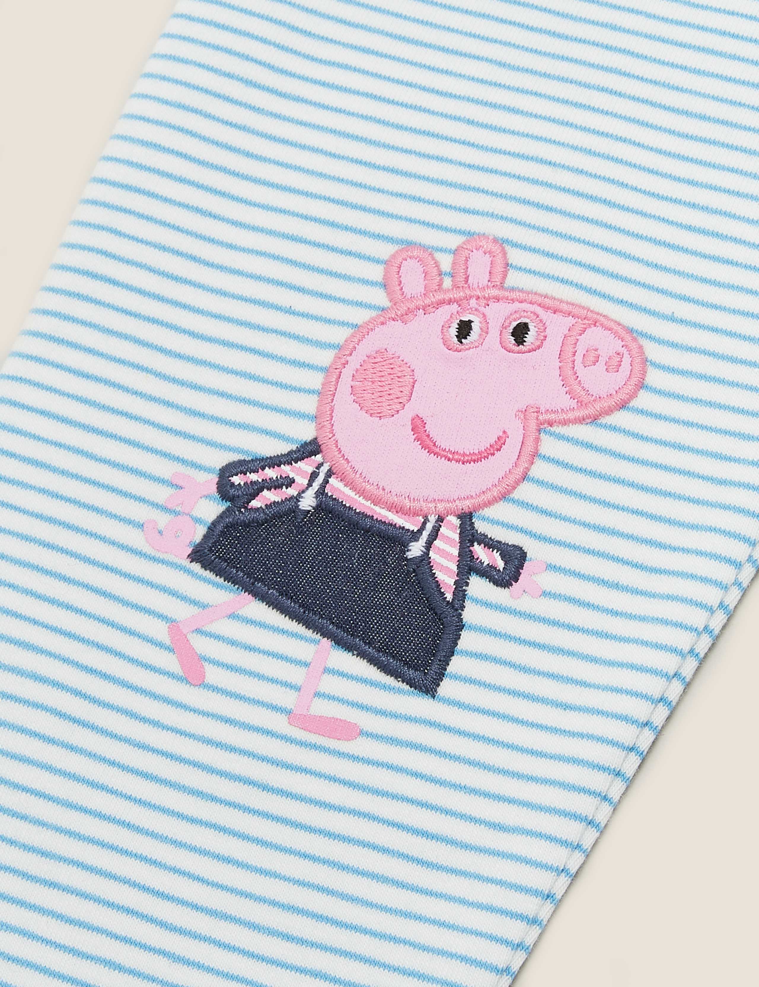 Cotton Peppa Pig™ Striped Leggings (2-7 Yrs) 6 of 6