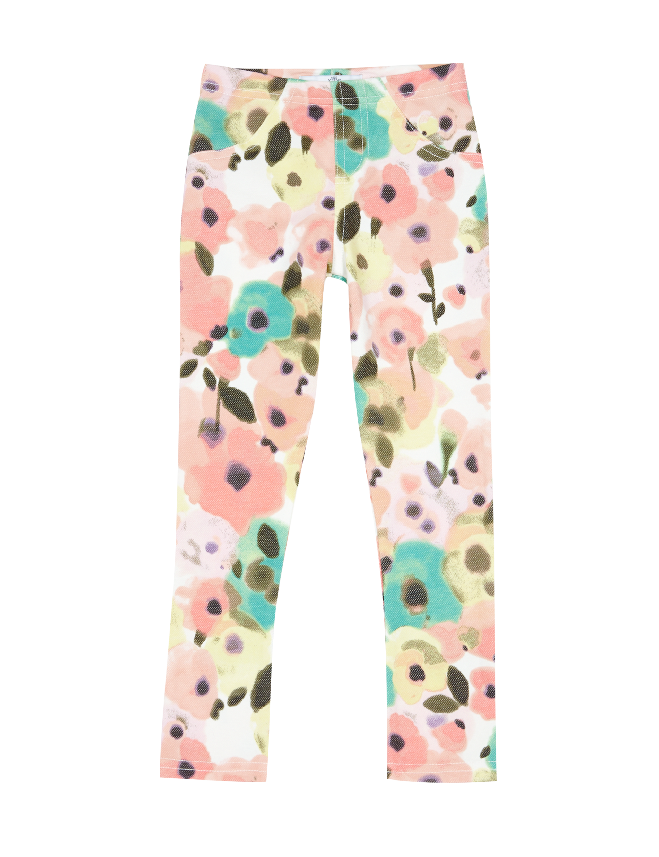 Cotton Rich Floral Jeggings with StayNEW™ (1-7 Years) 2 of 3
