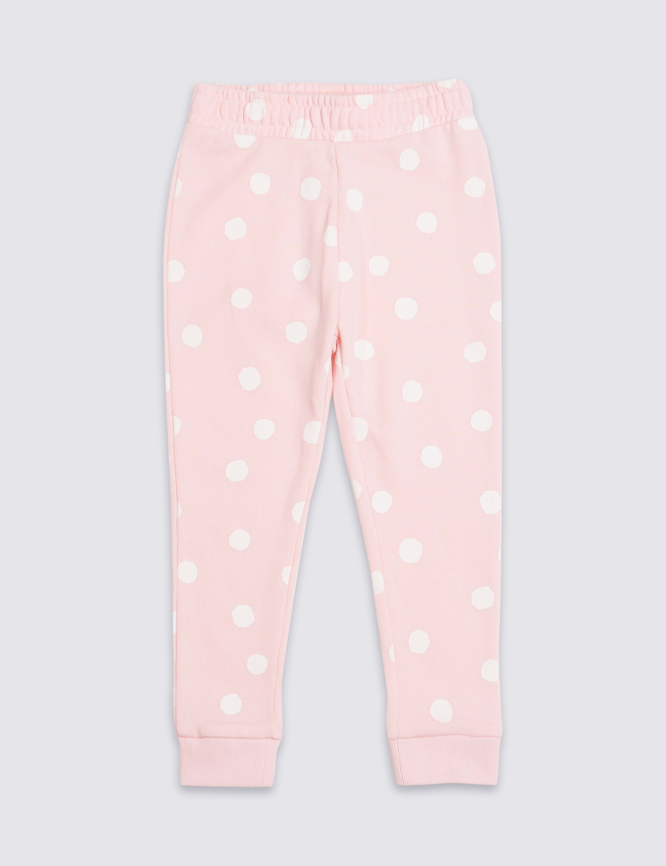 Cotton Rich Spotted Joggers (3 Months - 7 Years) 2 of 4