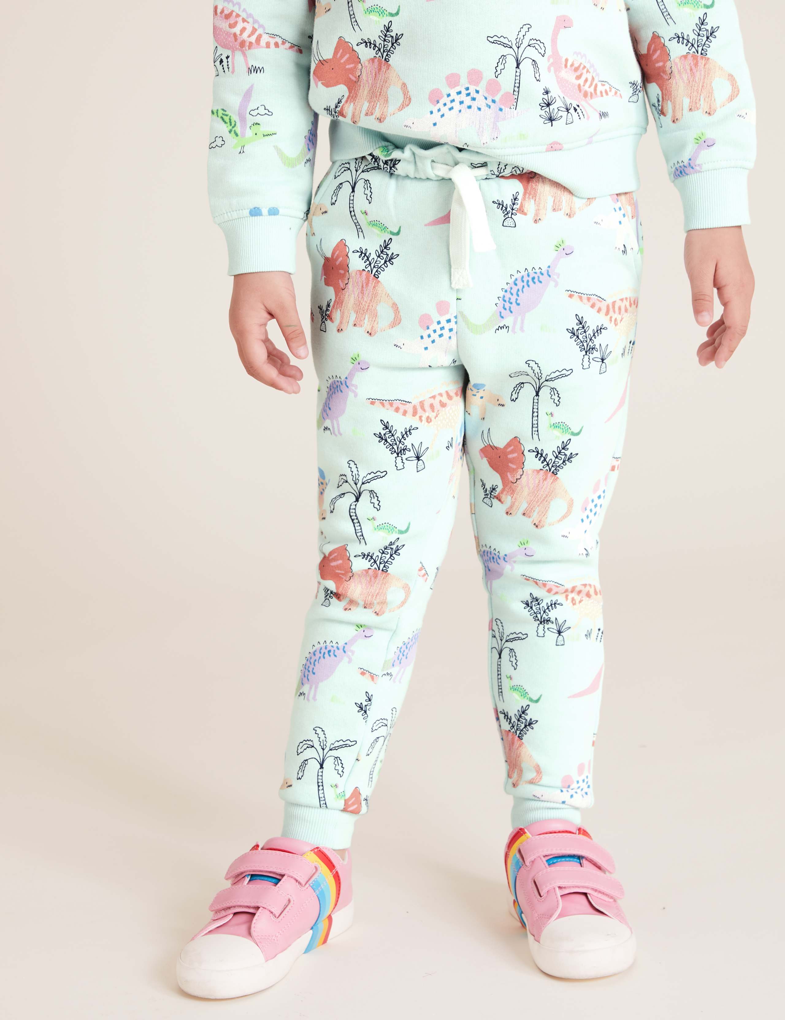 Cotton Dinosaur Print Joggers (2-7 Yrs) 4 of 5