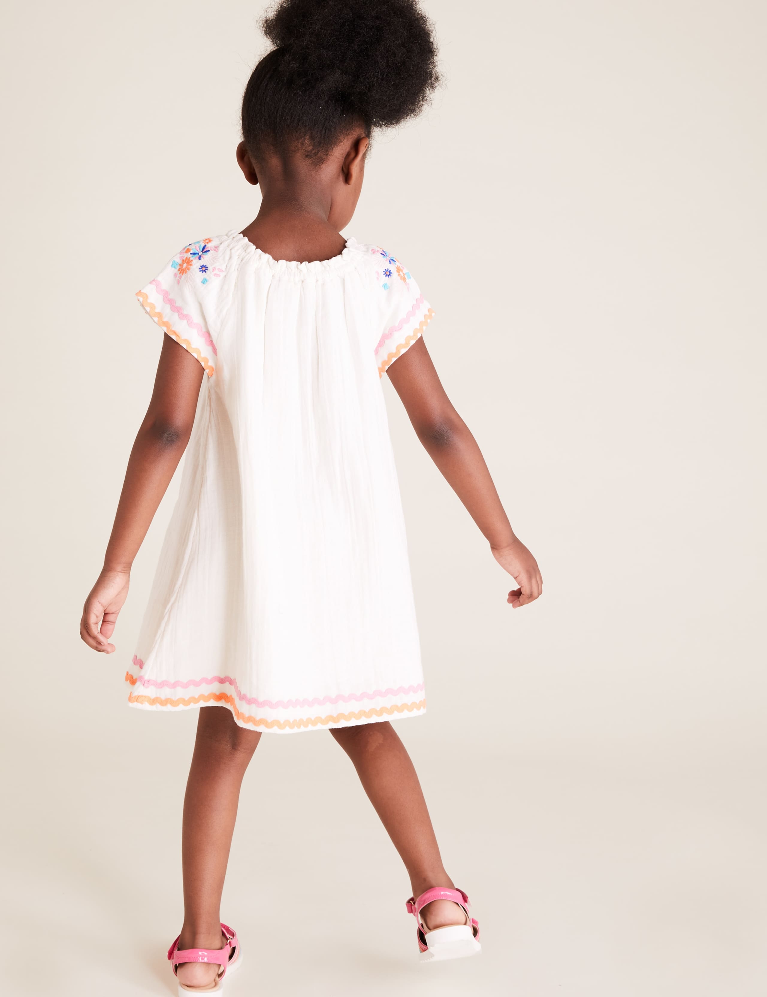 Pure Cotton Embroidered Dress (2-7 Years) 3 of 3