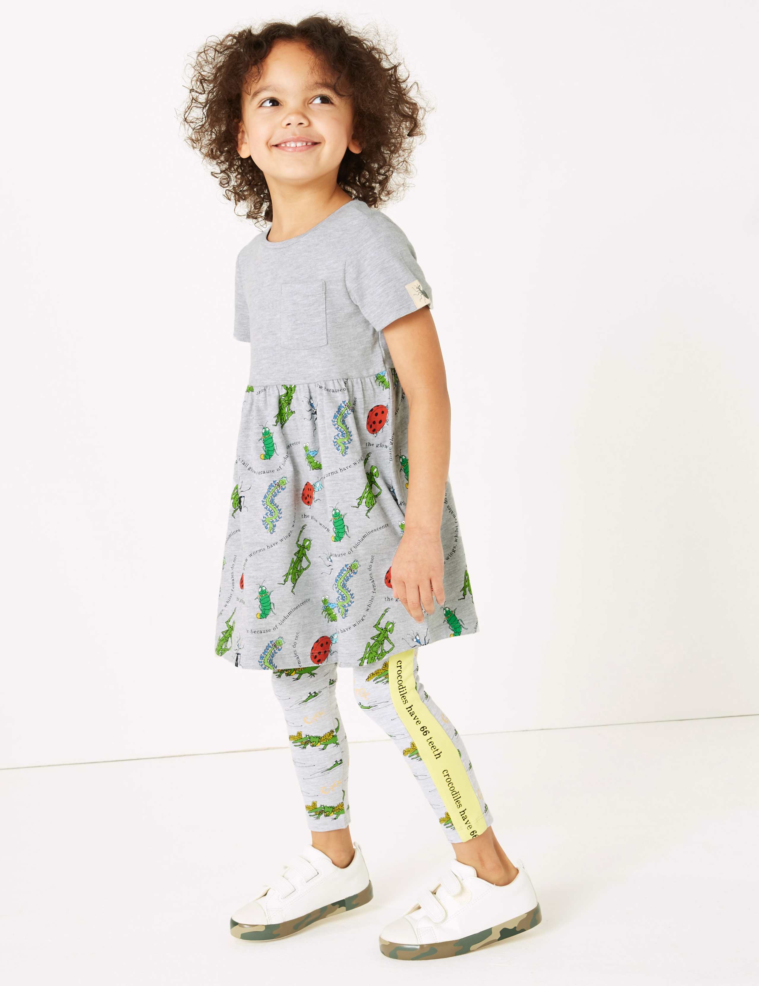 Roald Dahl™ & NHM™ Bug Dress (2-7 Yrs) 1 of 4