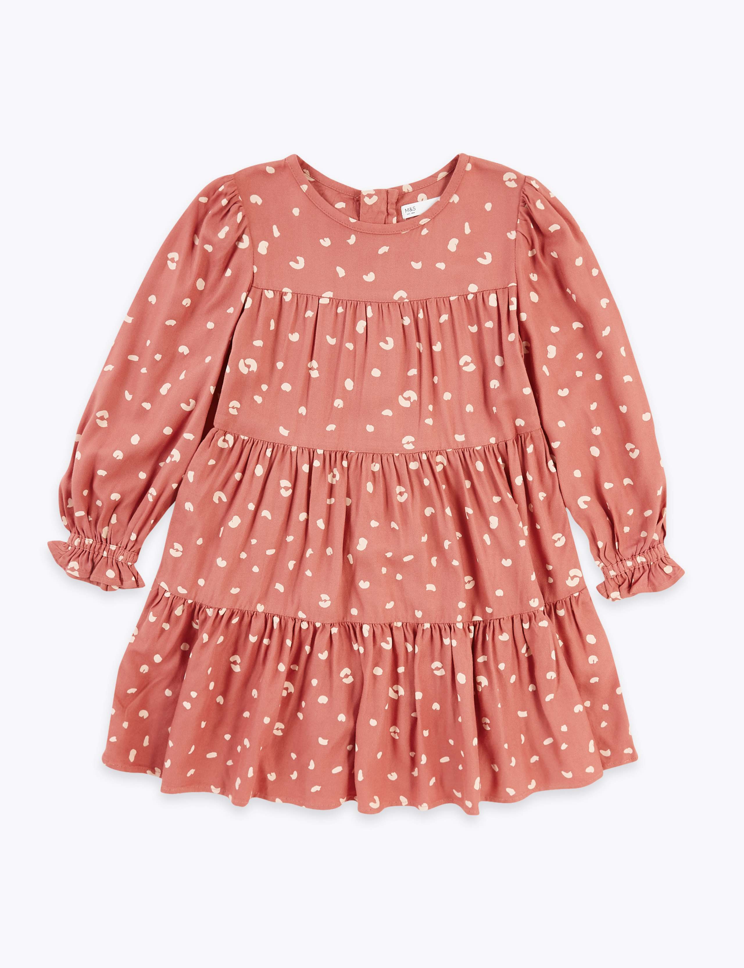 Leopard Print Tiered Dress (2-7 Years) 2 of 4