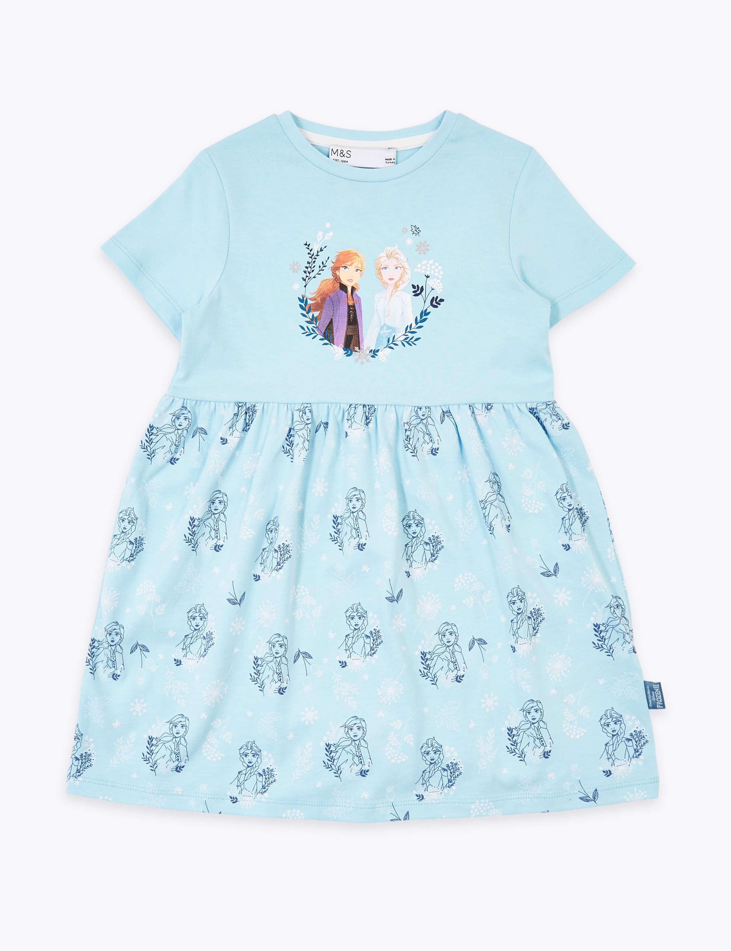 Cotton Disney Frozen 2 Elsa & Anna Dress (2-10 Yrs) 2 of 2