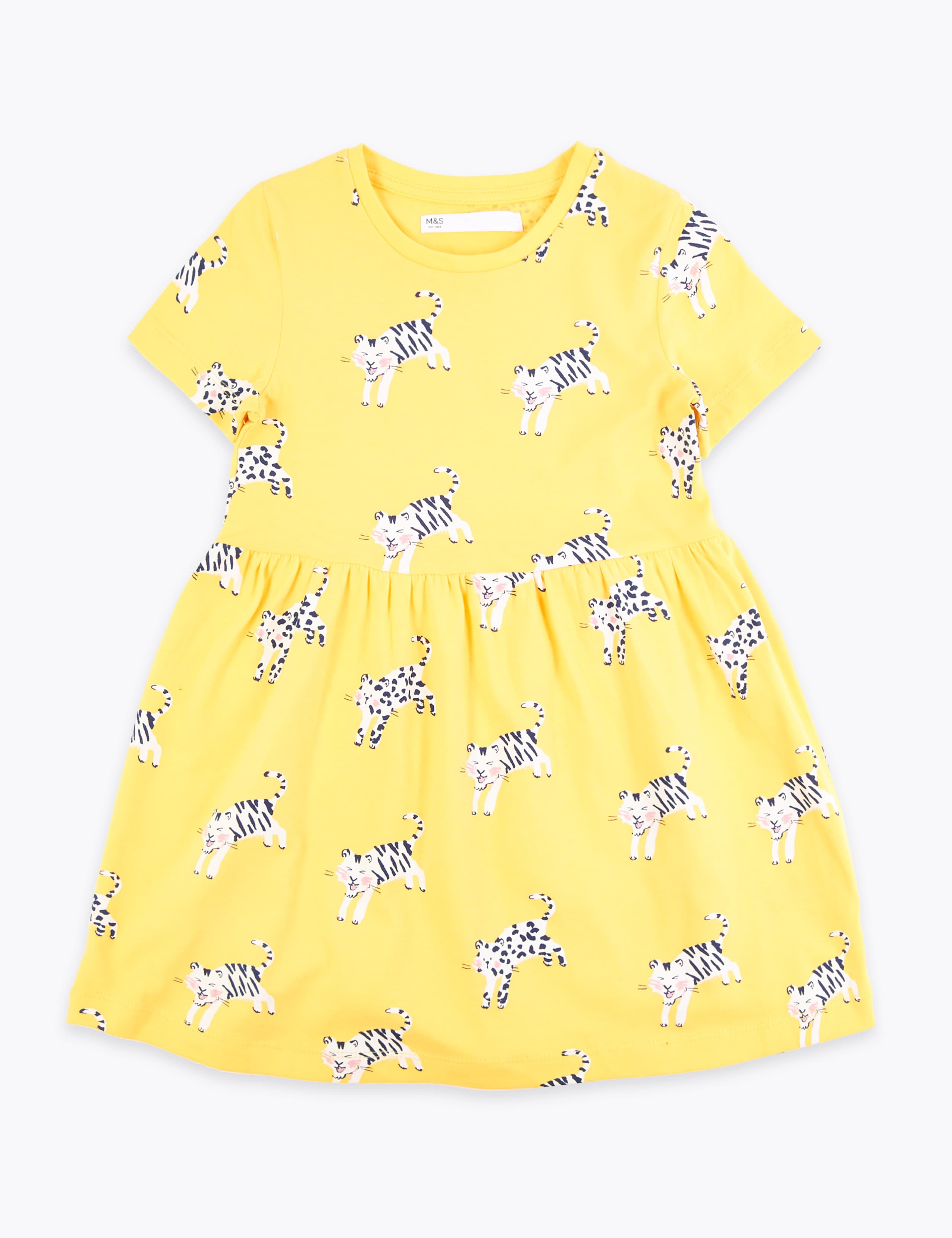 Cotton Tiger Print Dress (2-7 Yrs) 2 of 4