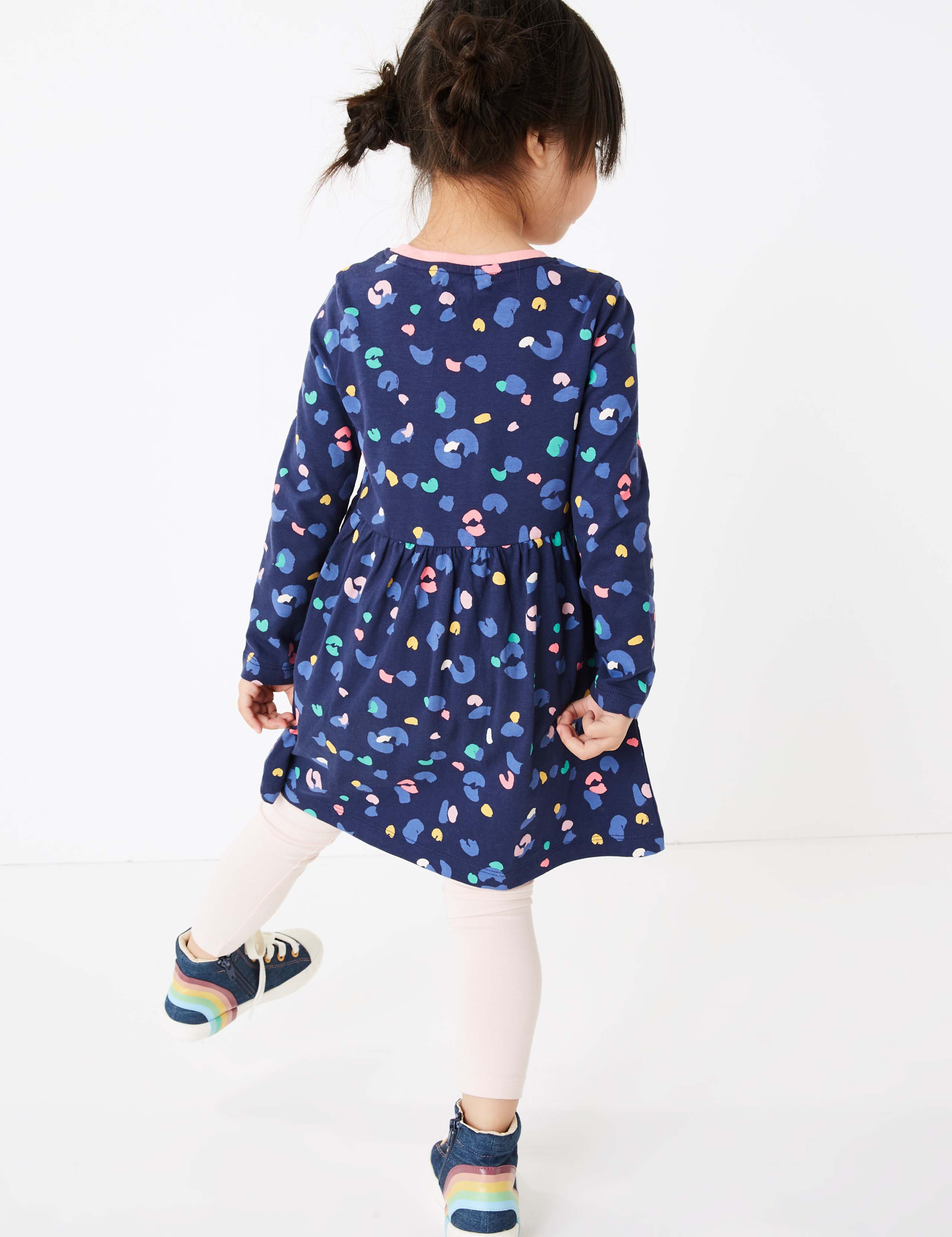 Cotton Leopard Print Dress (2-7 Years) 4 of 4