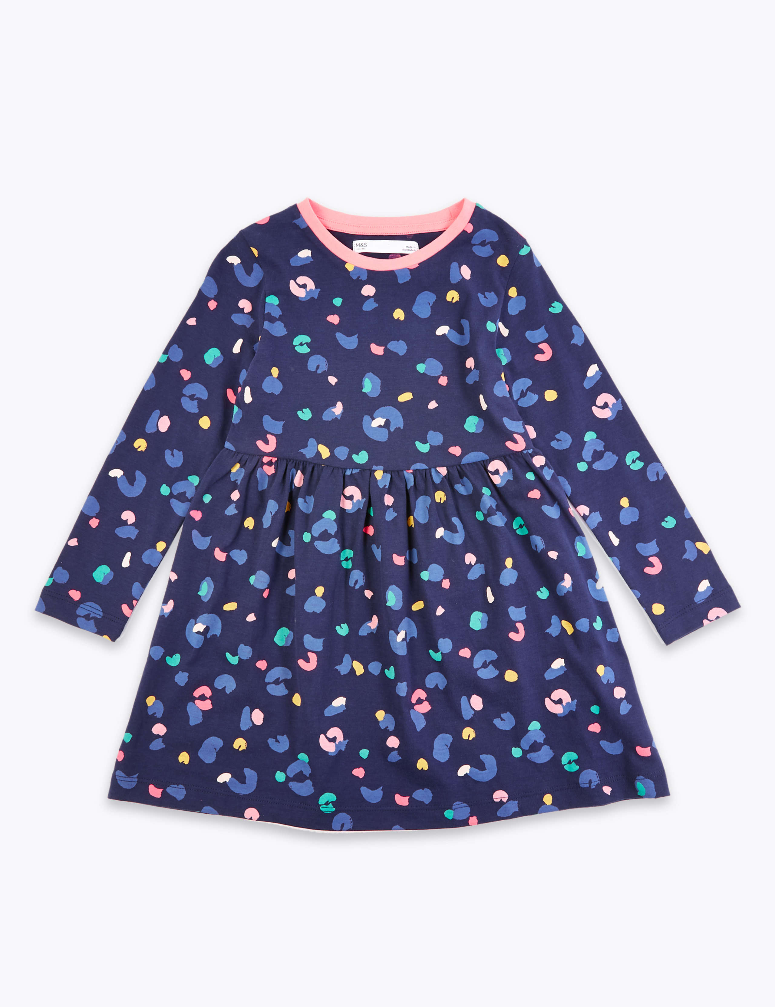 Cotton Leopard Print Dress (2-7 Years) 2 of 4