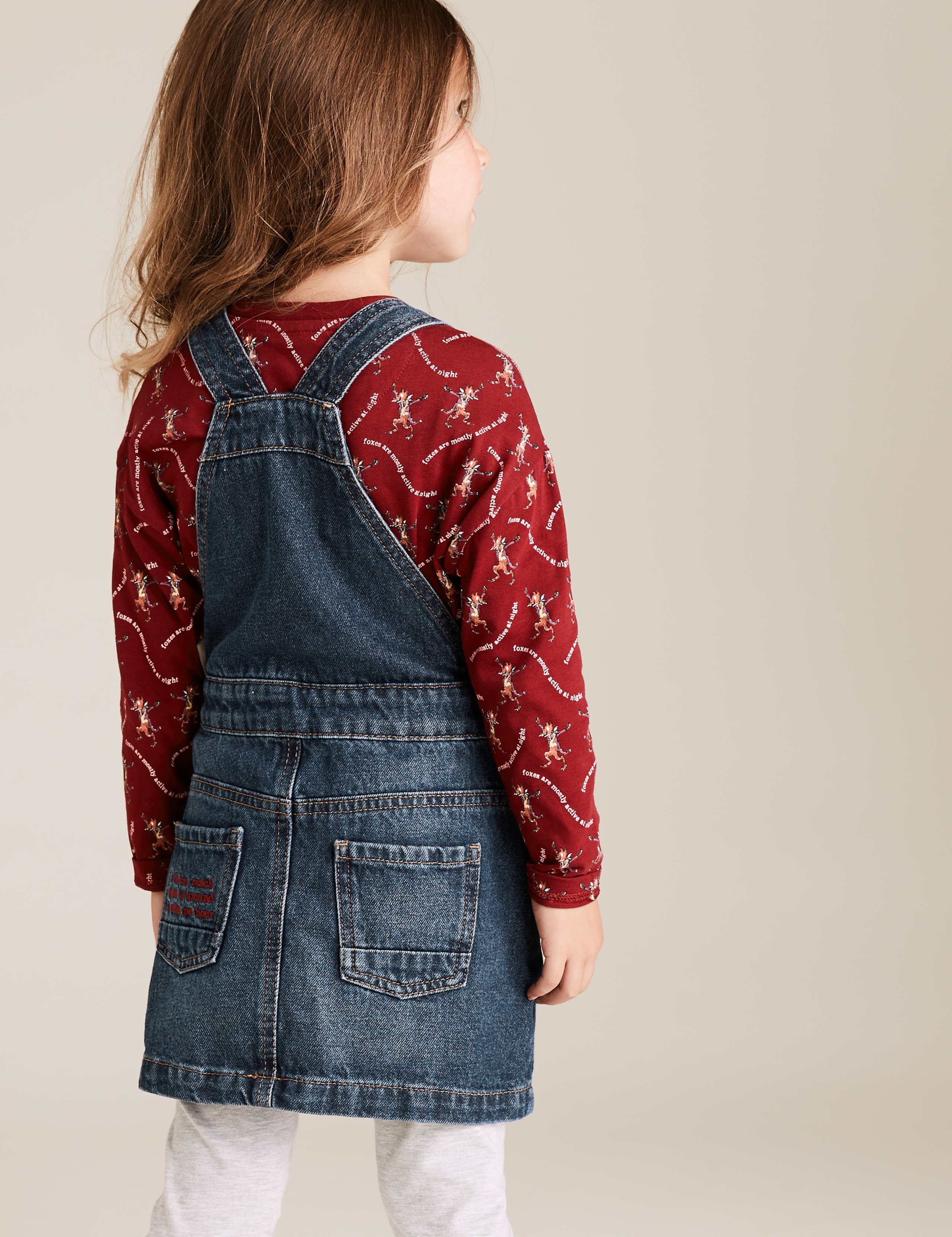 Roald Dahl™ & NHM™ Fox Pinafore Outfit (2-7 Years) 4 of 4