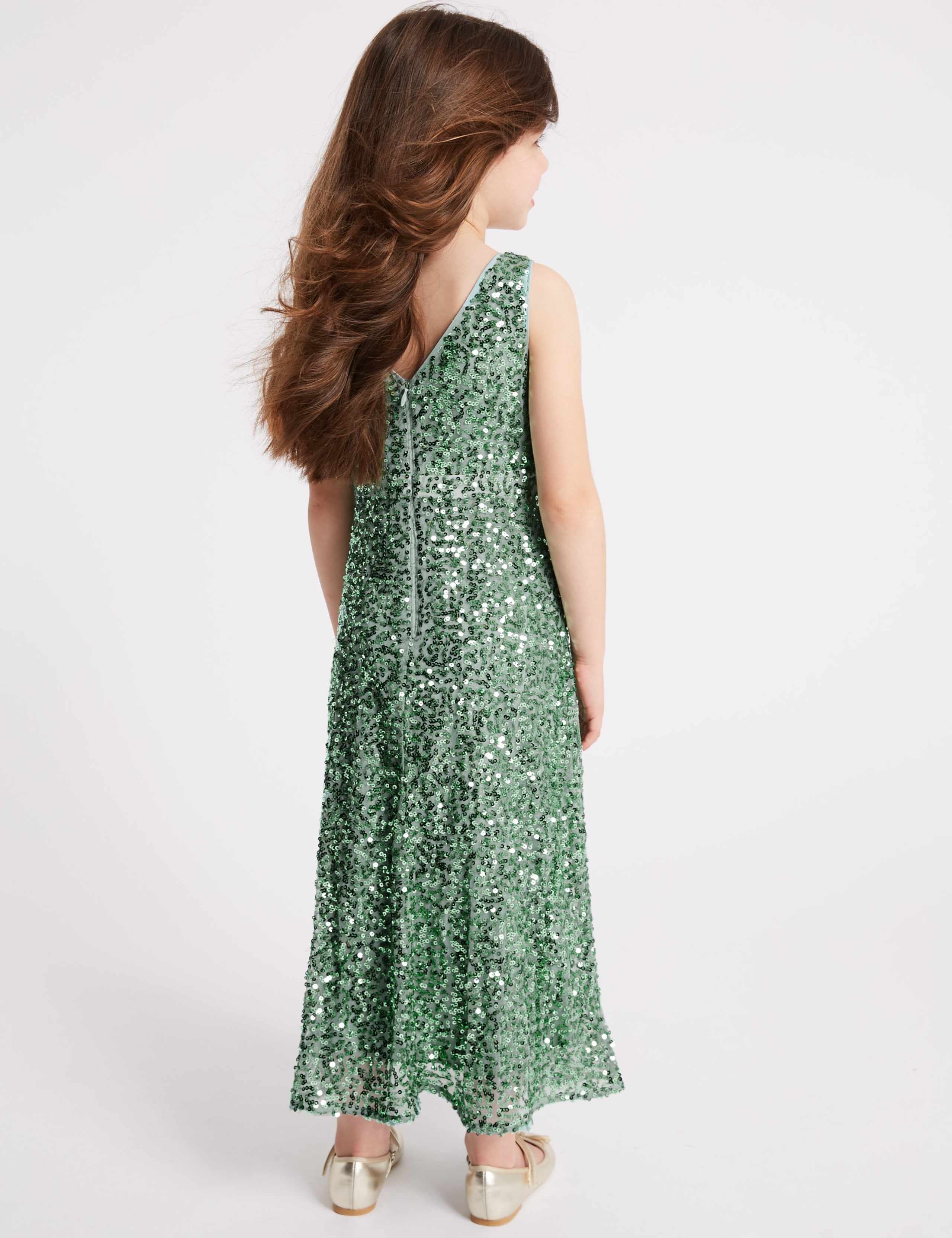 Sequin Maxi Dress (3-16 Years) 3 of 3