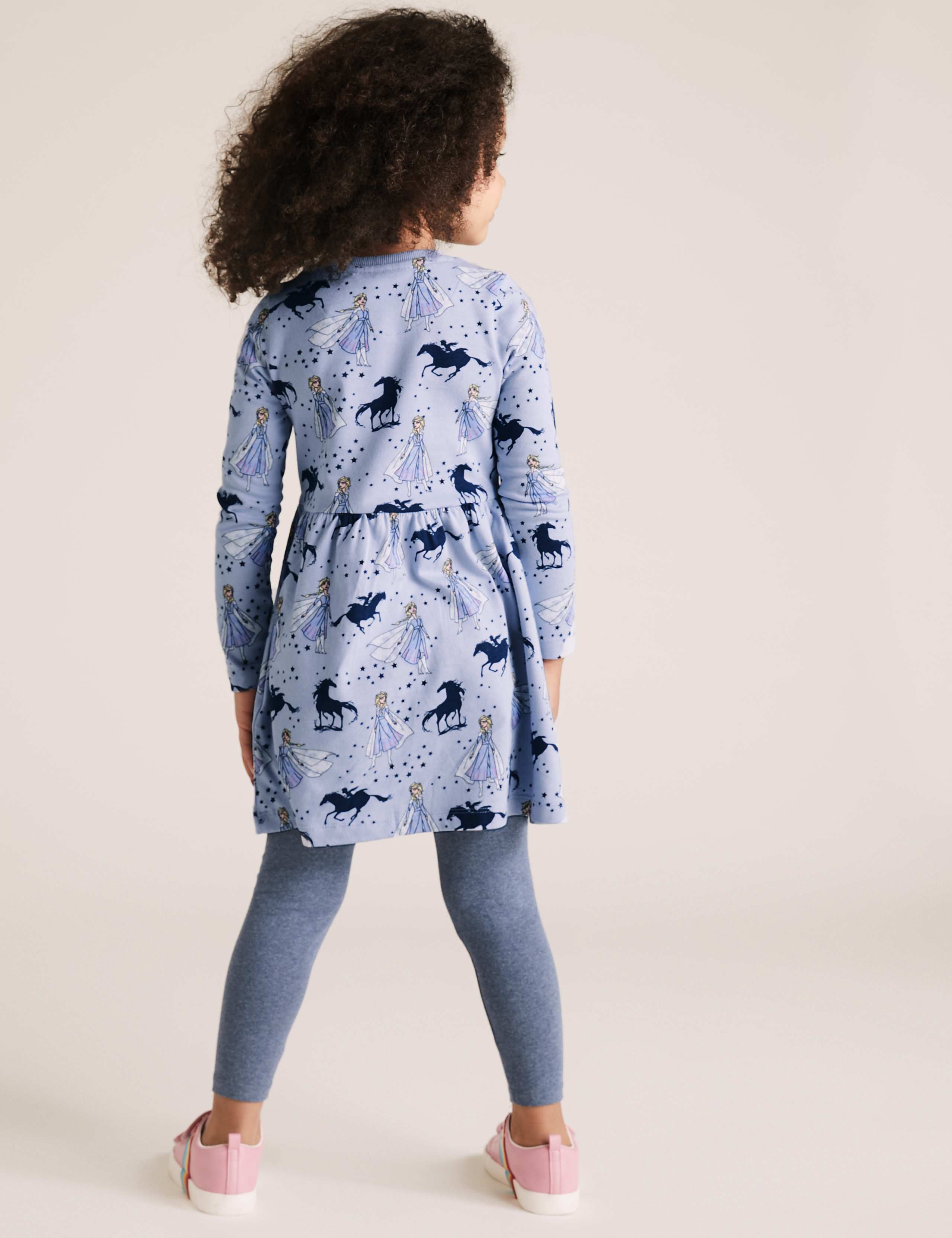 Pure Cotton Disney Frozen™ Print Dress (2-10 Yrs) 4 of 5
