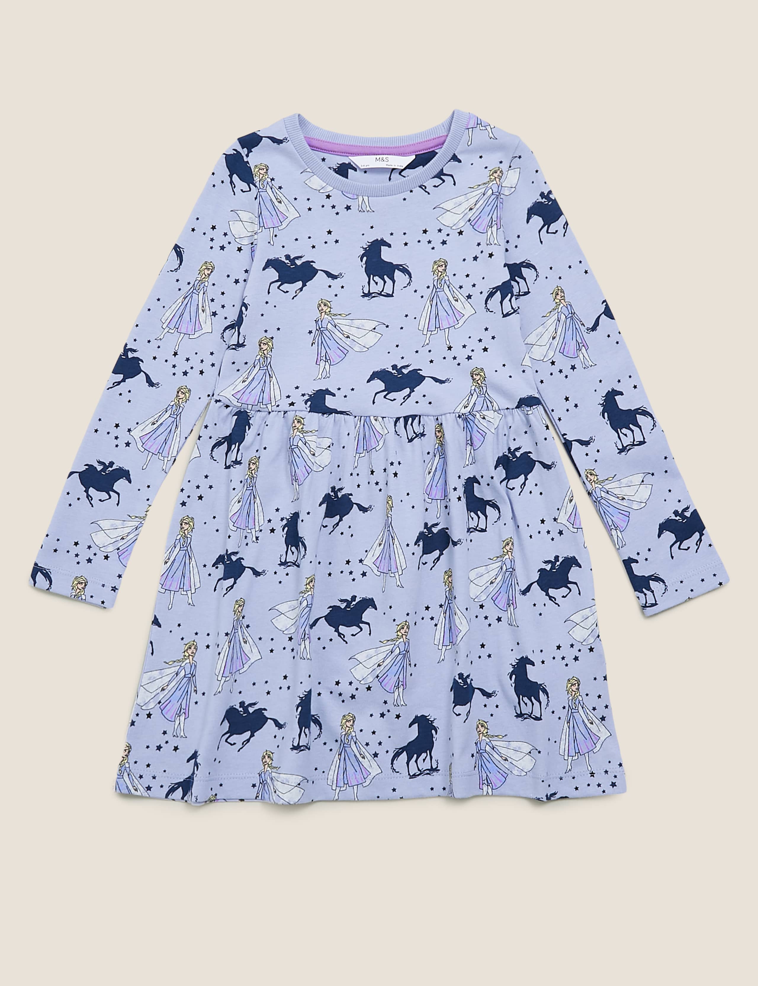 Pure Cotton Disney Frozen™ Print Dress (2-10 Yrs) 2 of 5