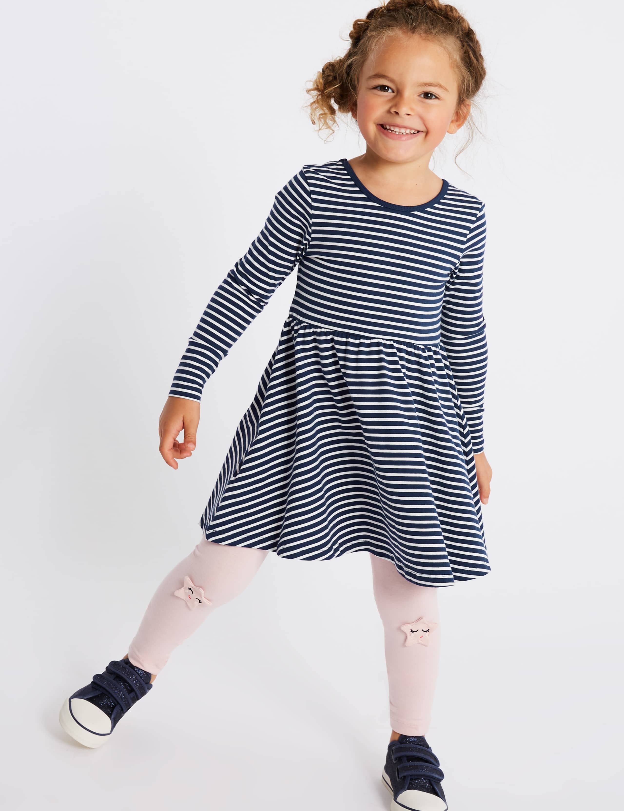 Pure Cotton Striped Dress (3 Months - 7 Years) 1 of 3