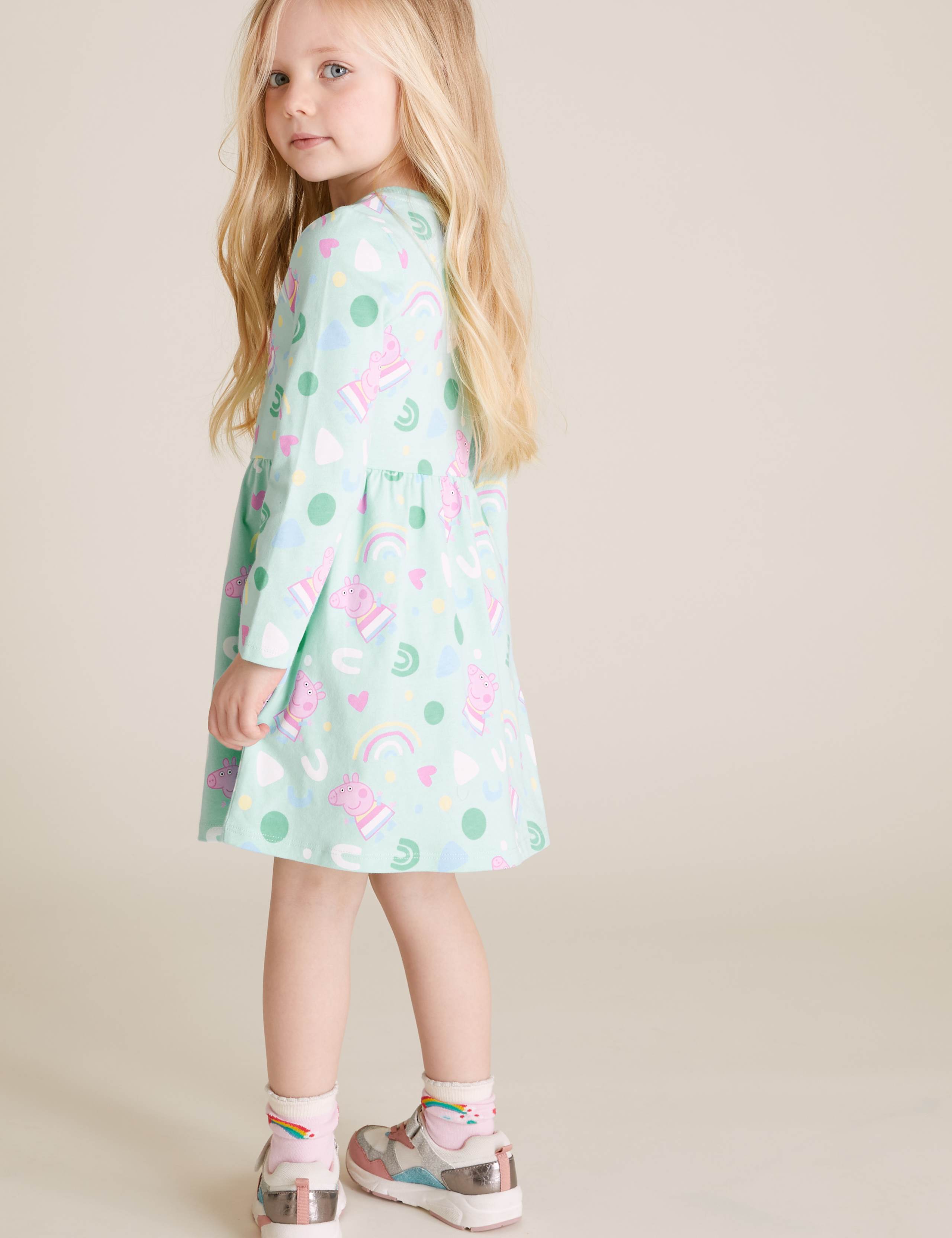 Pure Cotton Peppa Pig™ Dress (2-7 Yrs) 1 of 5