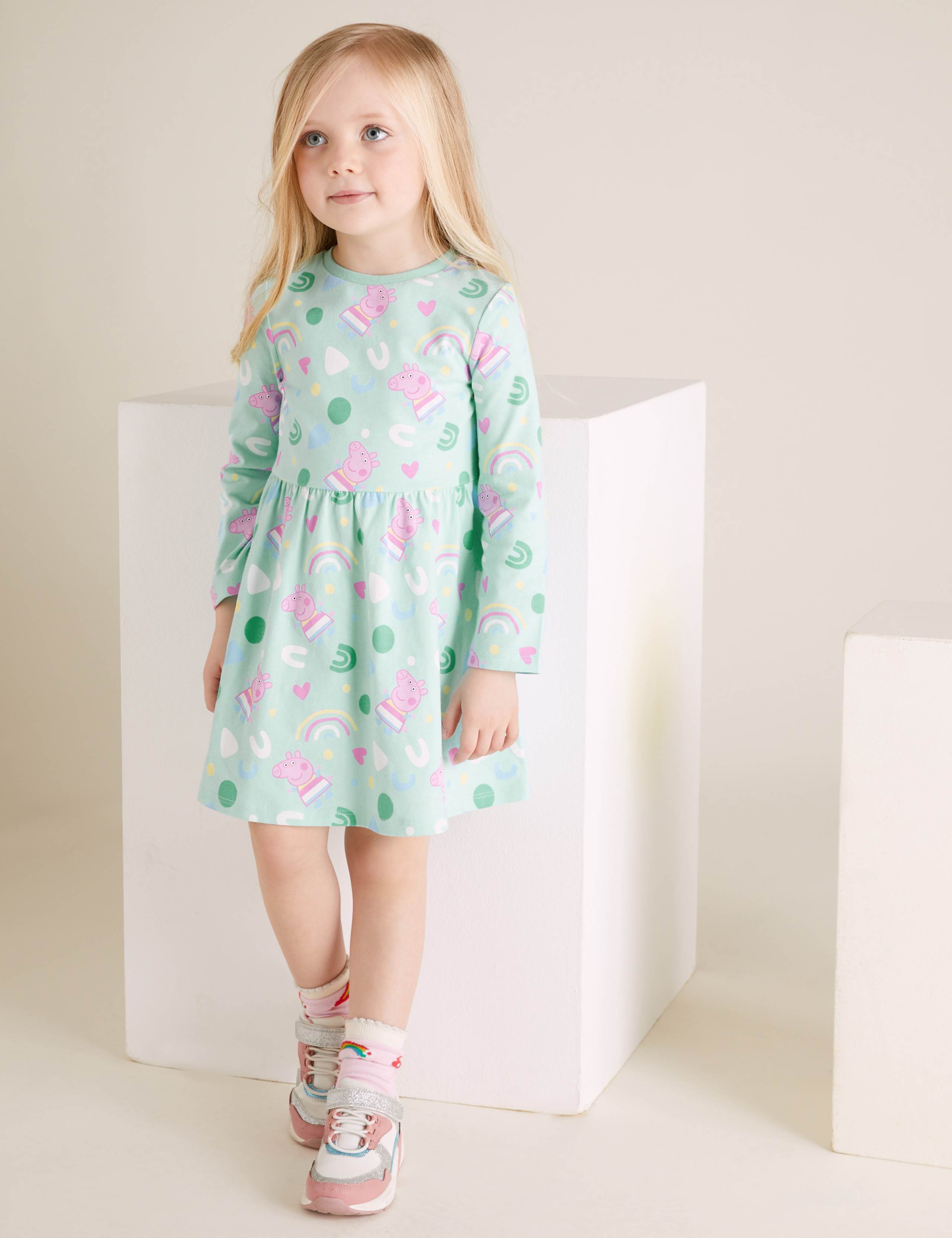 Pure Cotton Peppa Pig™ Dress (2-7 Yrs) 3 of 5