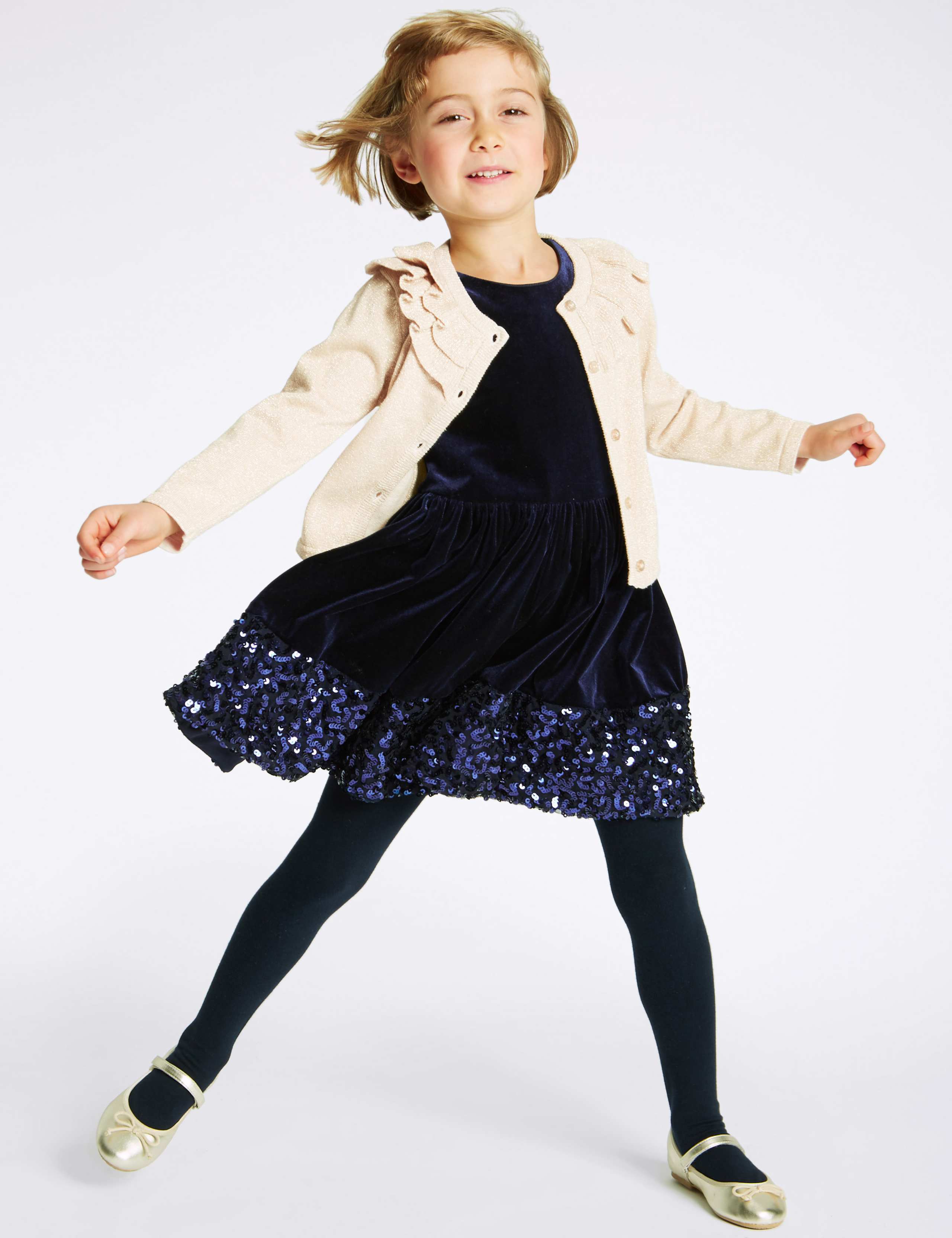 Sequin Velvet Dress (1-10 Years) 4 of 6
